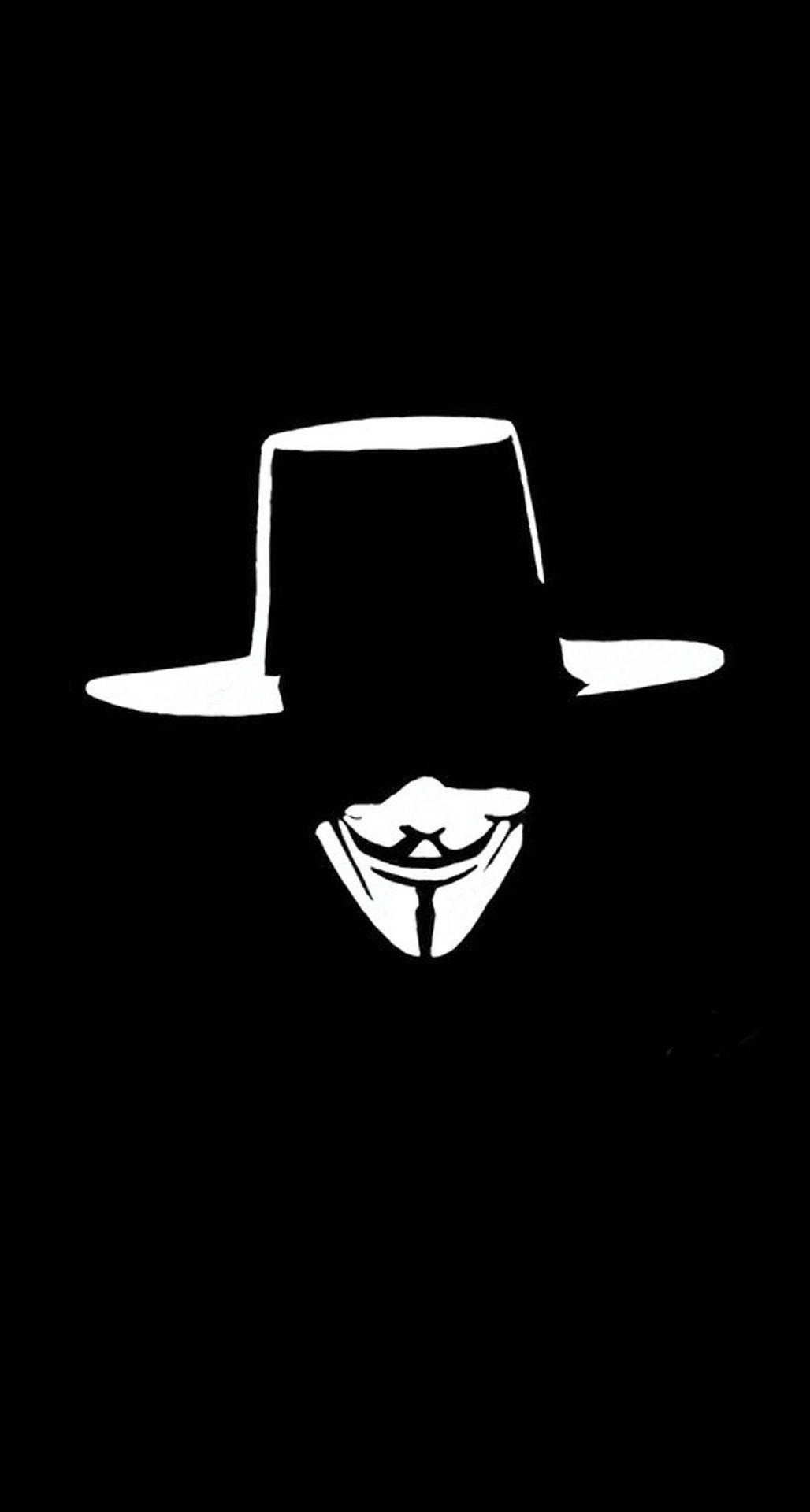 V For Vendetta Hat Face Illustration iPhone 6 Plus HD Wallpaper HD