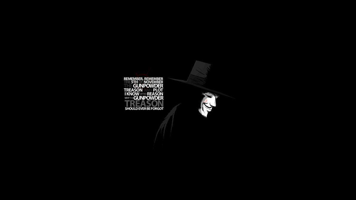 V for Vendetta November quote wallpaper