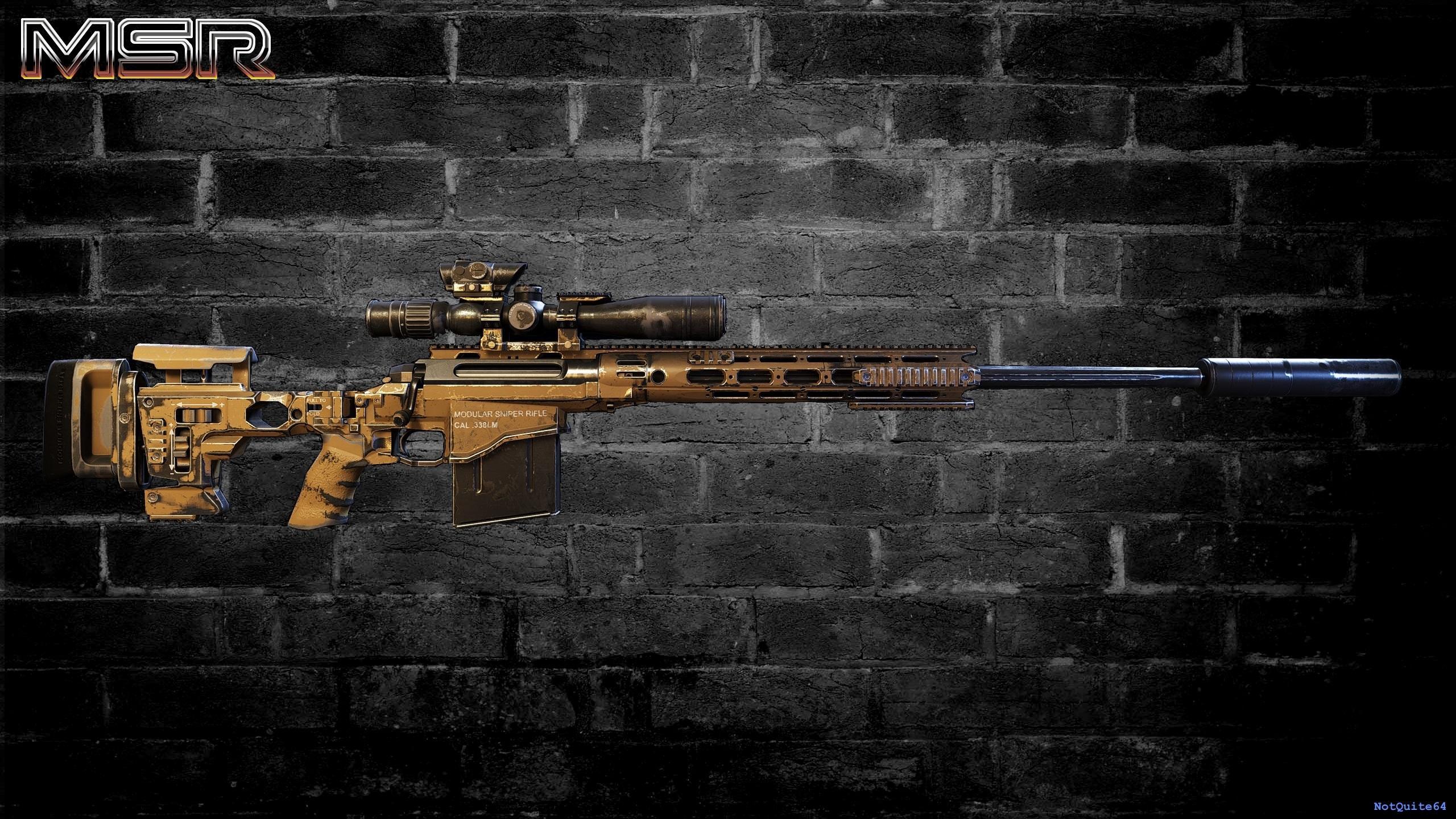 MSR Sniper rifle wallpaper 2560x1440