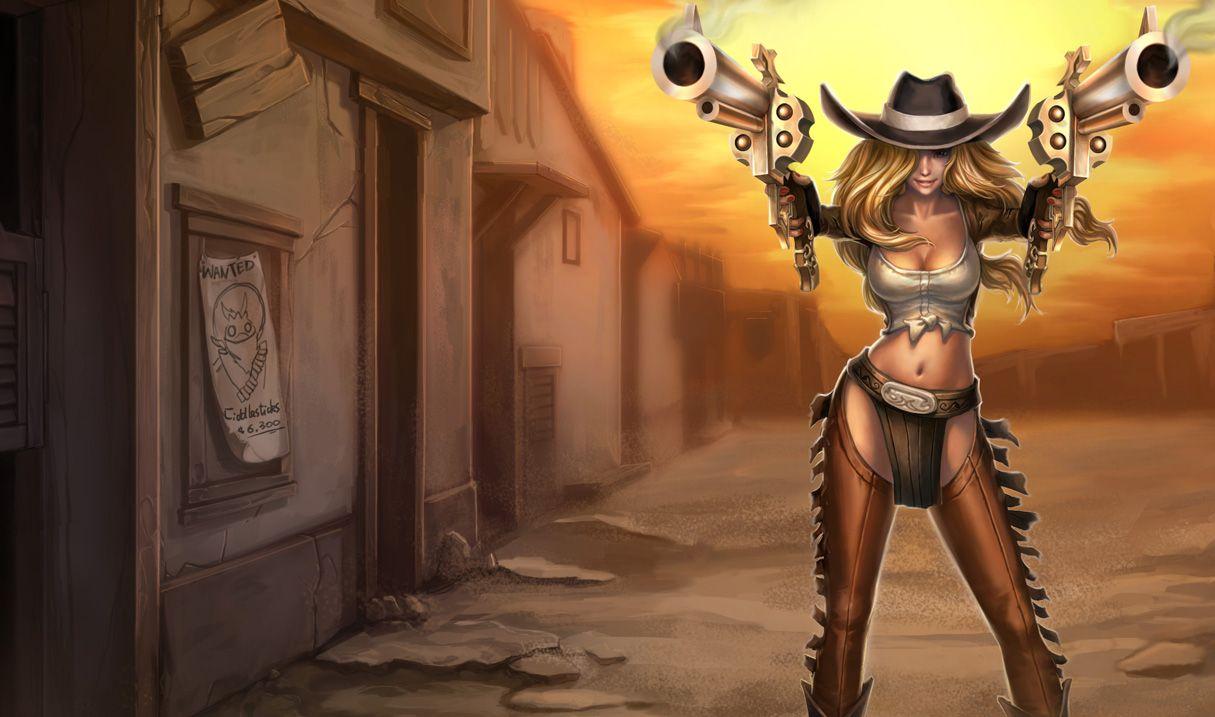 Cowgirl Miss Fortune Skin of Legends Wallpaper