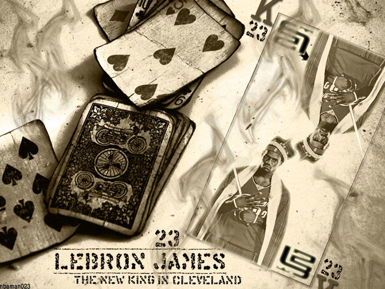 LeBron James Cards Wallpaper. Basketball Wallpaper at