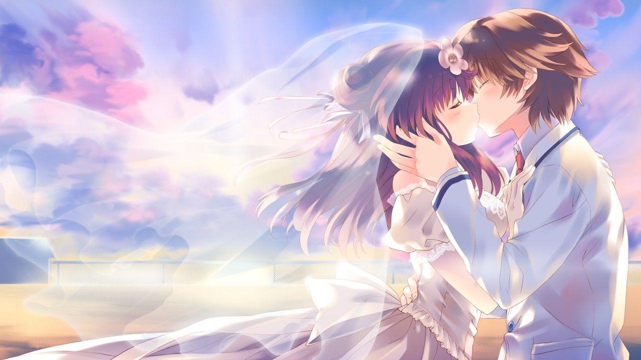 Cute Anime Couple Kissing Wallpapers - Wallpaper Cave