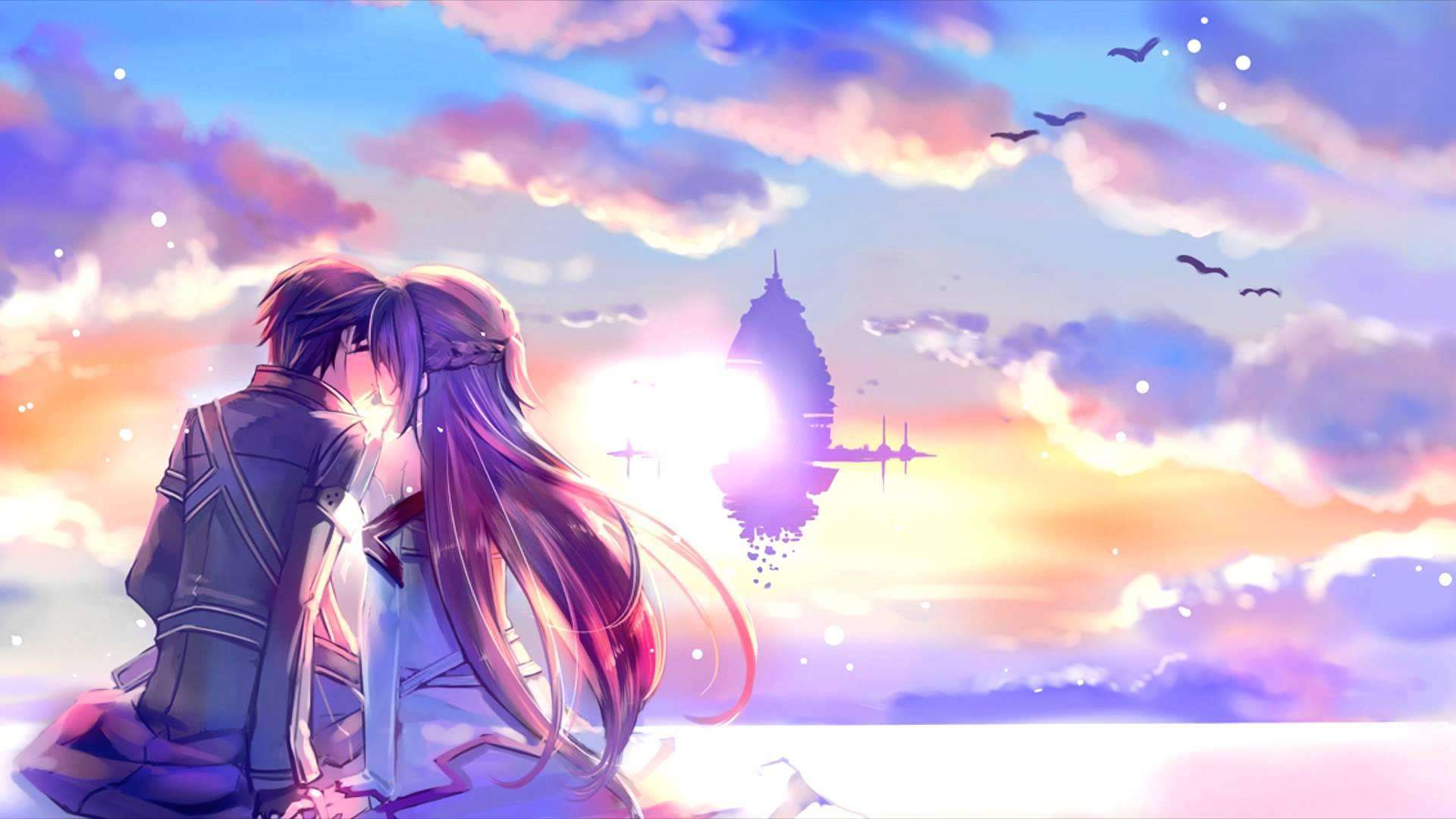 Anime Kissing Wallpapers Wallpaper Cave