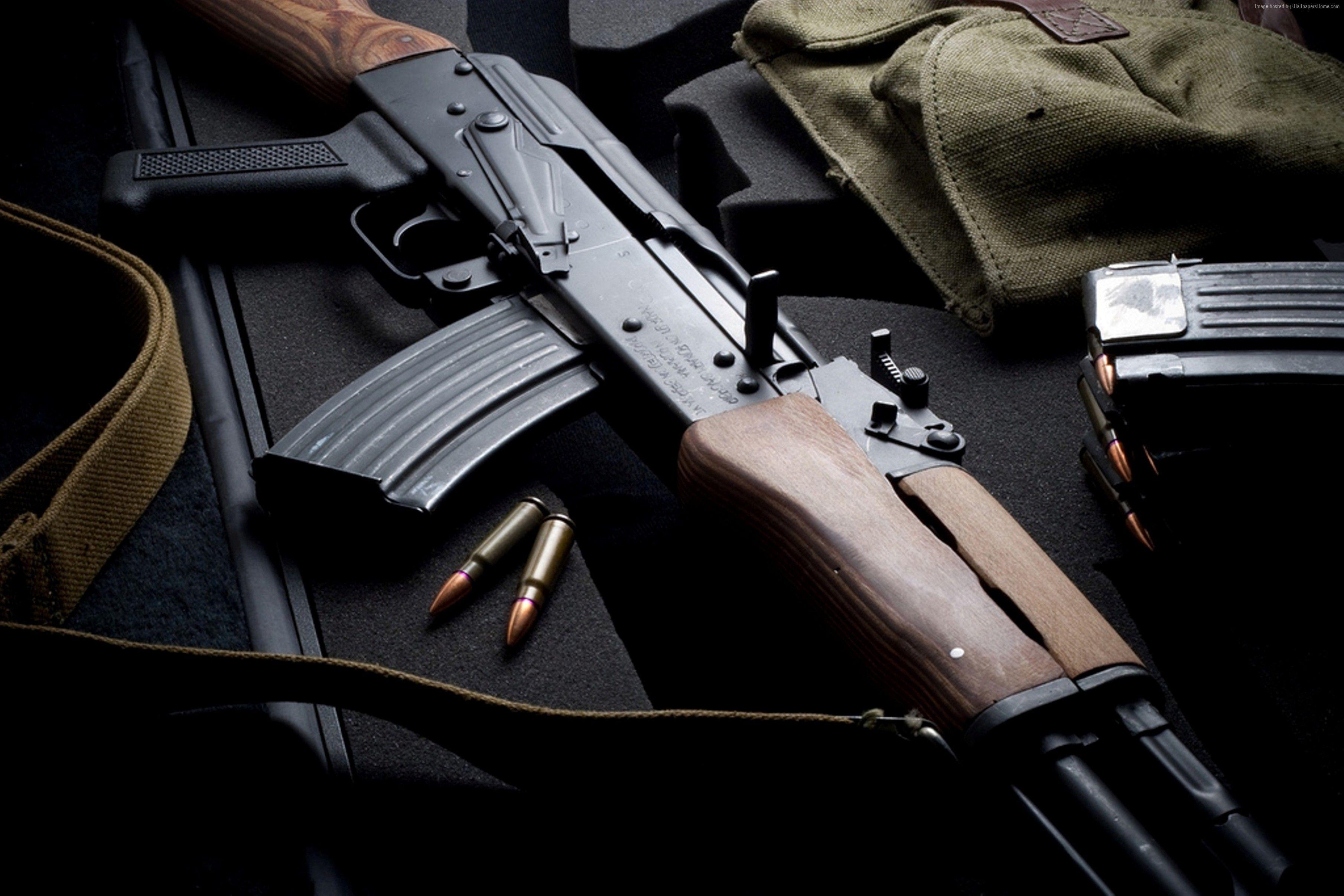 Wallpaper AK- Kalashnikov, AK- assault rifle, Russia, USSR