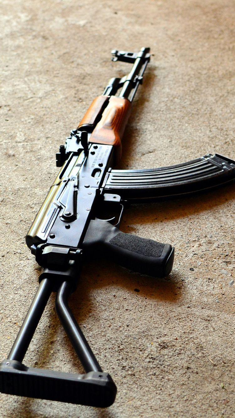 Weapons AK 47 (750x1334) Wallpaper