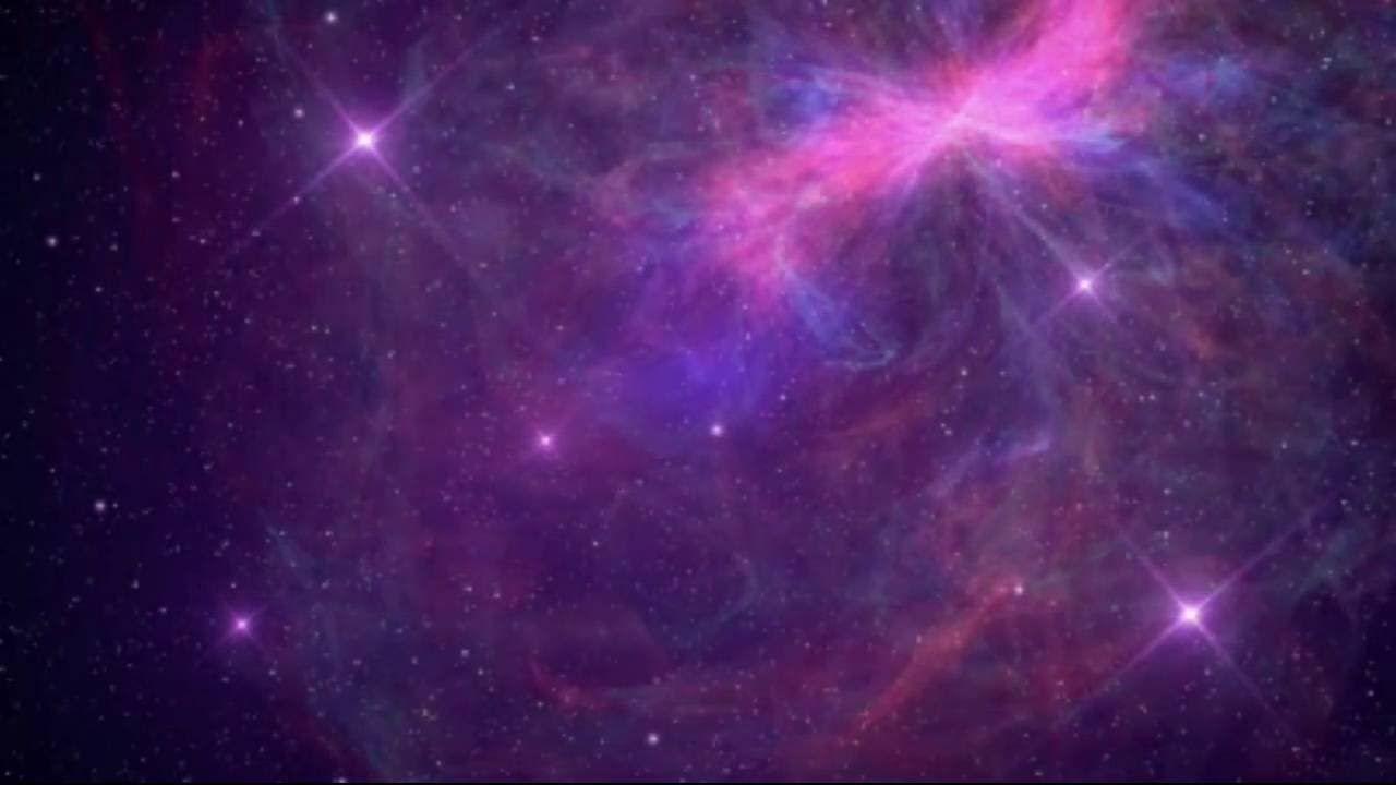 Awesome Galaxy Purple Pink Background Motion Video Loops HD