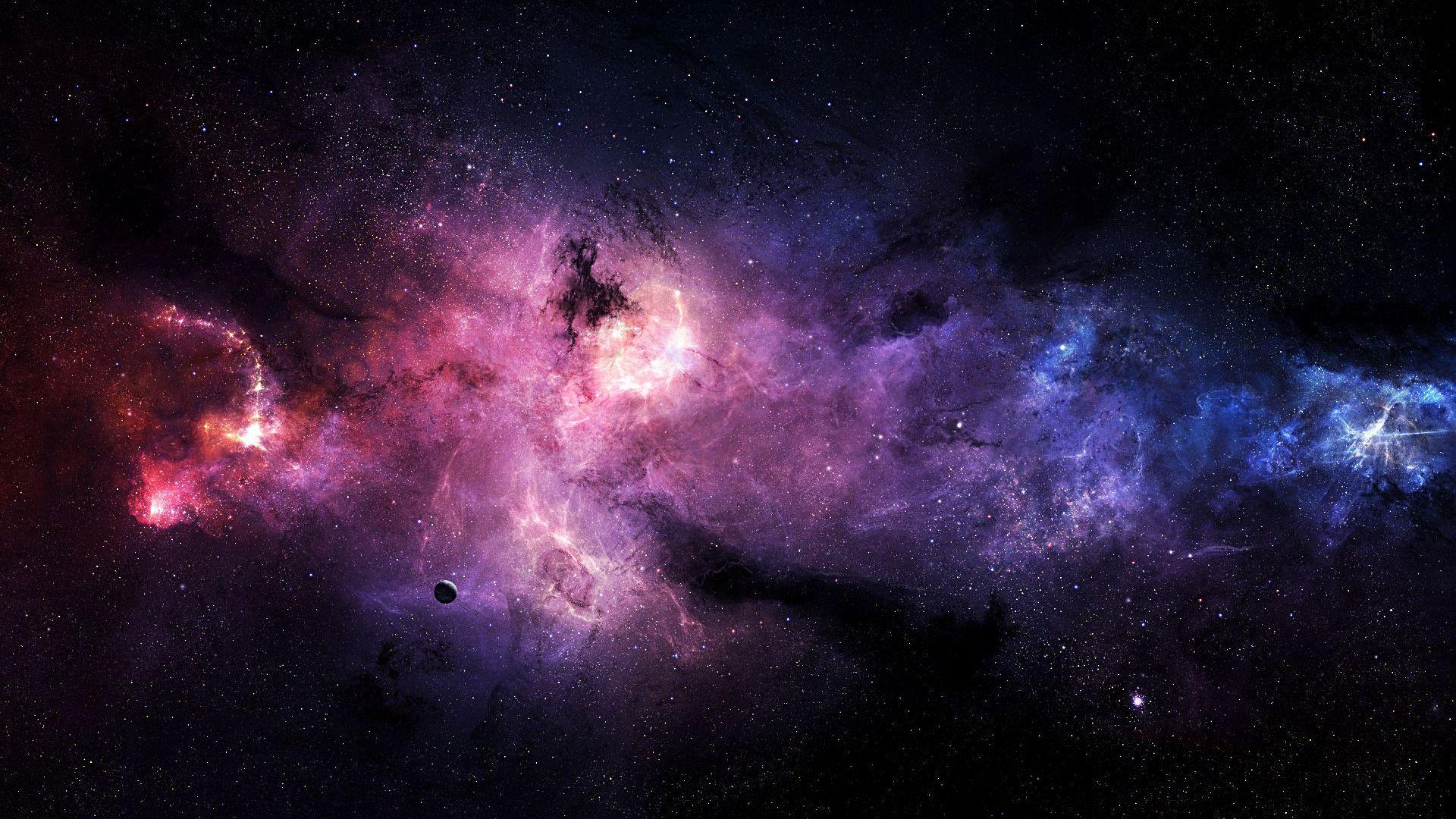 Free Purple Galaxy Wallpaper Picture