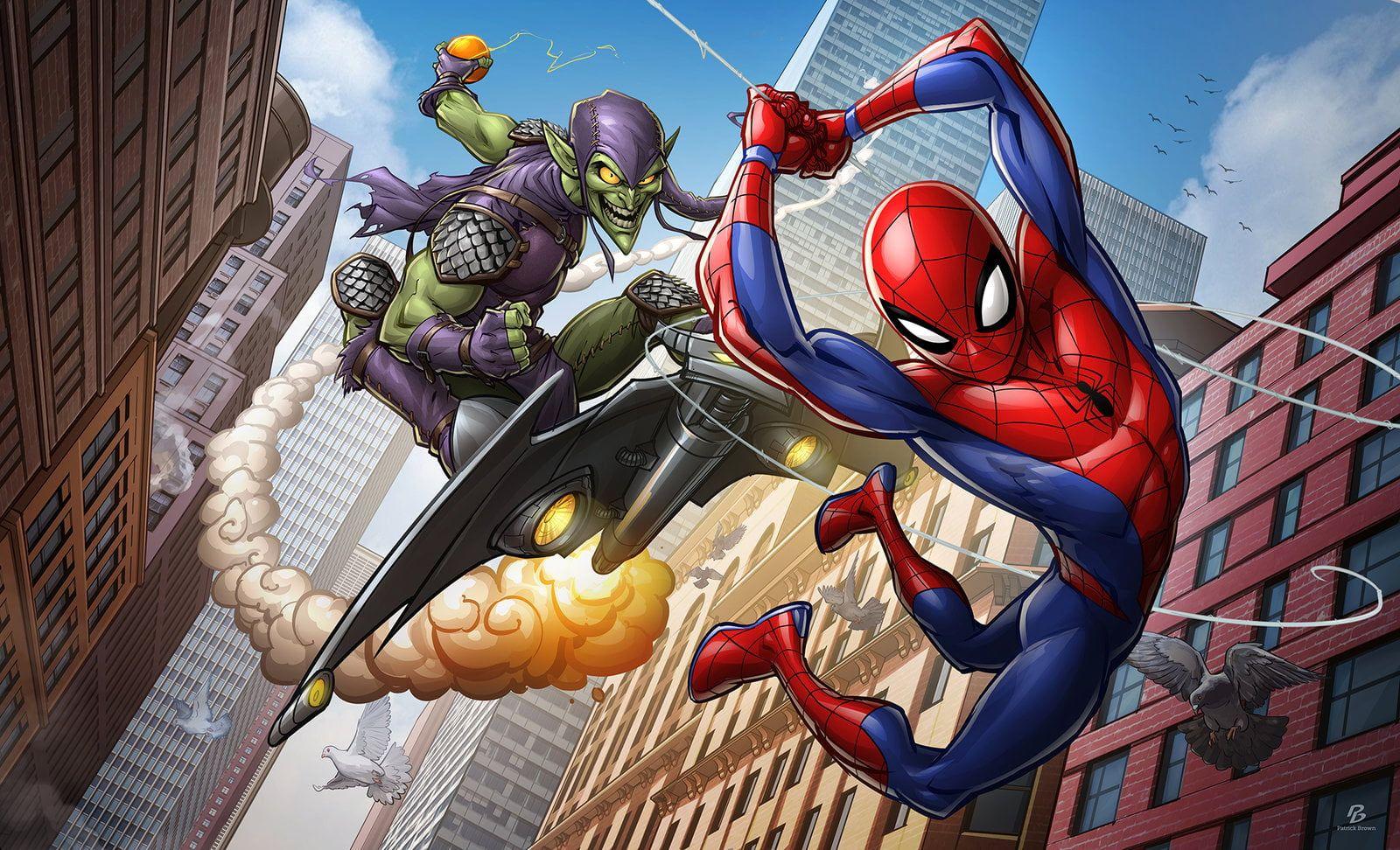 Spider Man And Green Goblin Digital Wallpaper HD Wallpaper
