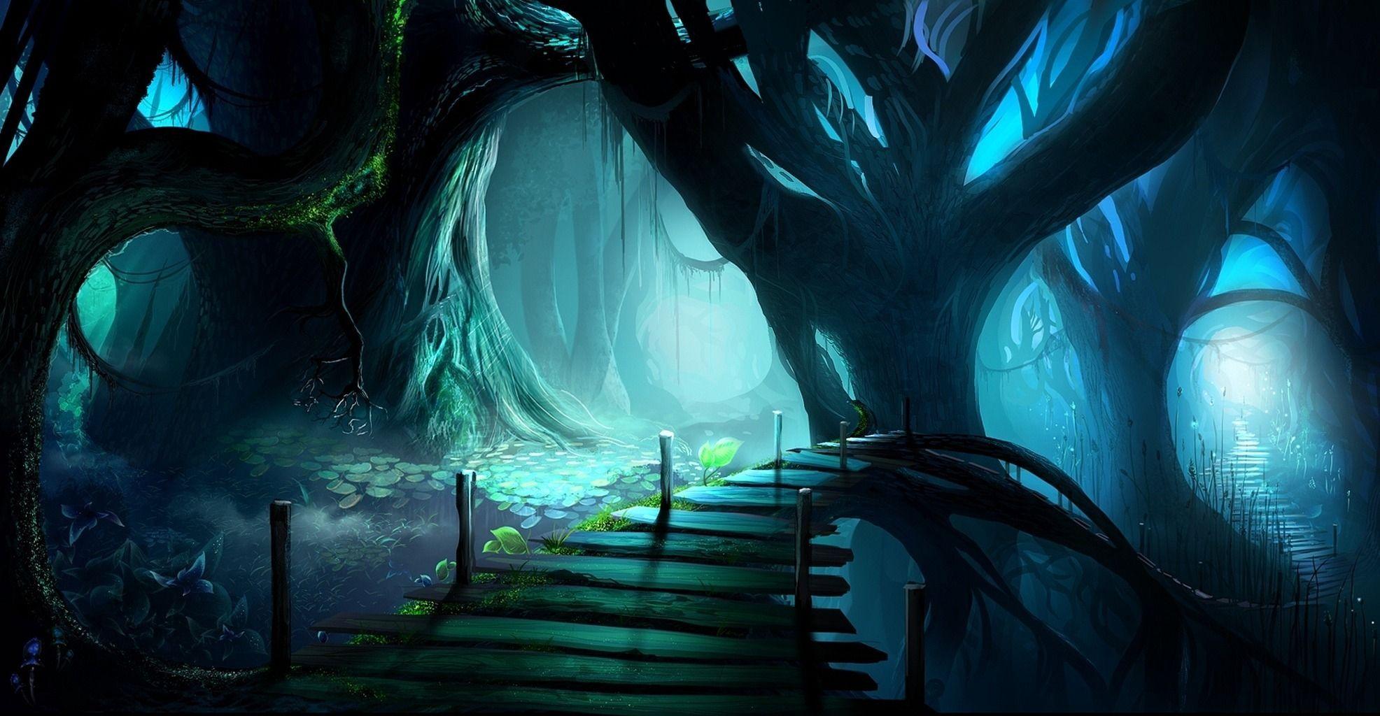 Mysterious Tree Forest Wallpaper (5281)