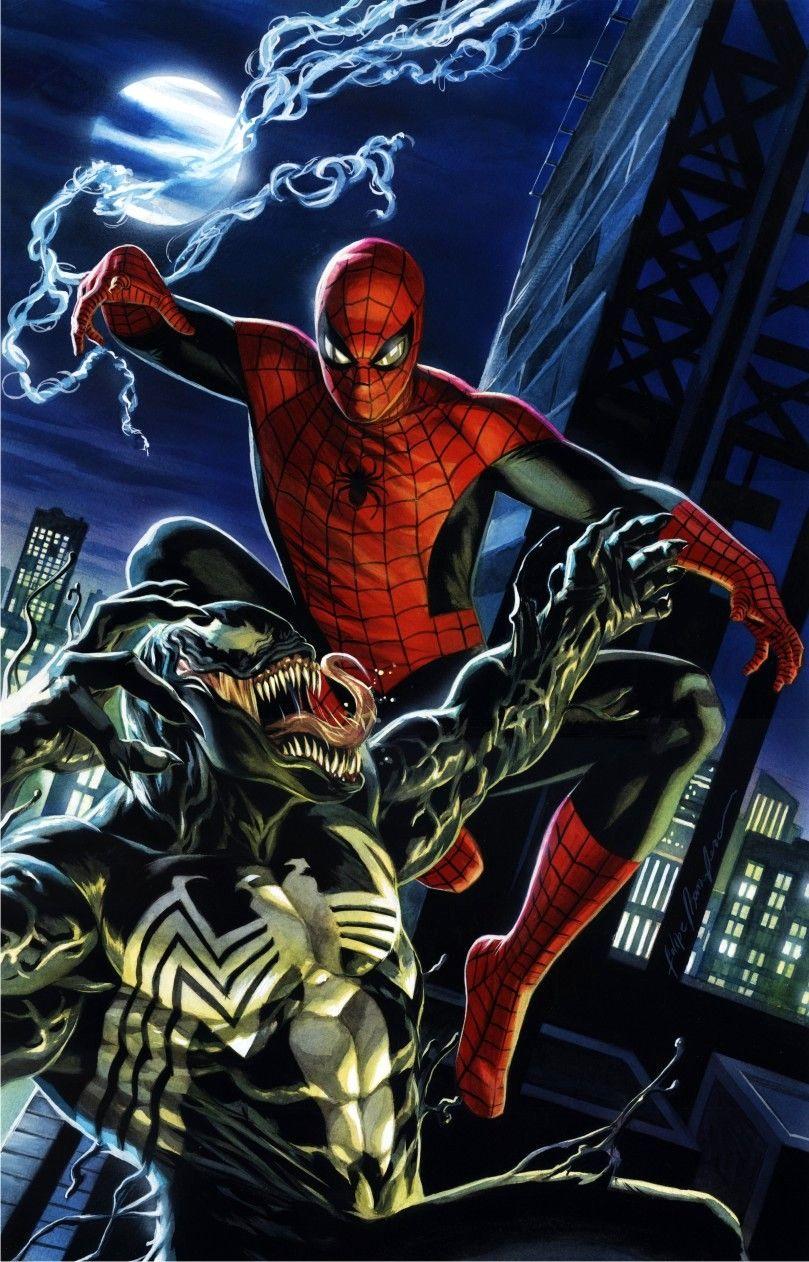 09 2015 Spiderman Vs Venom Desktop Wallpaper