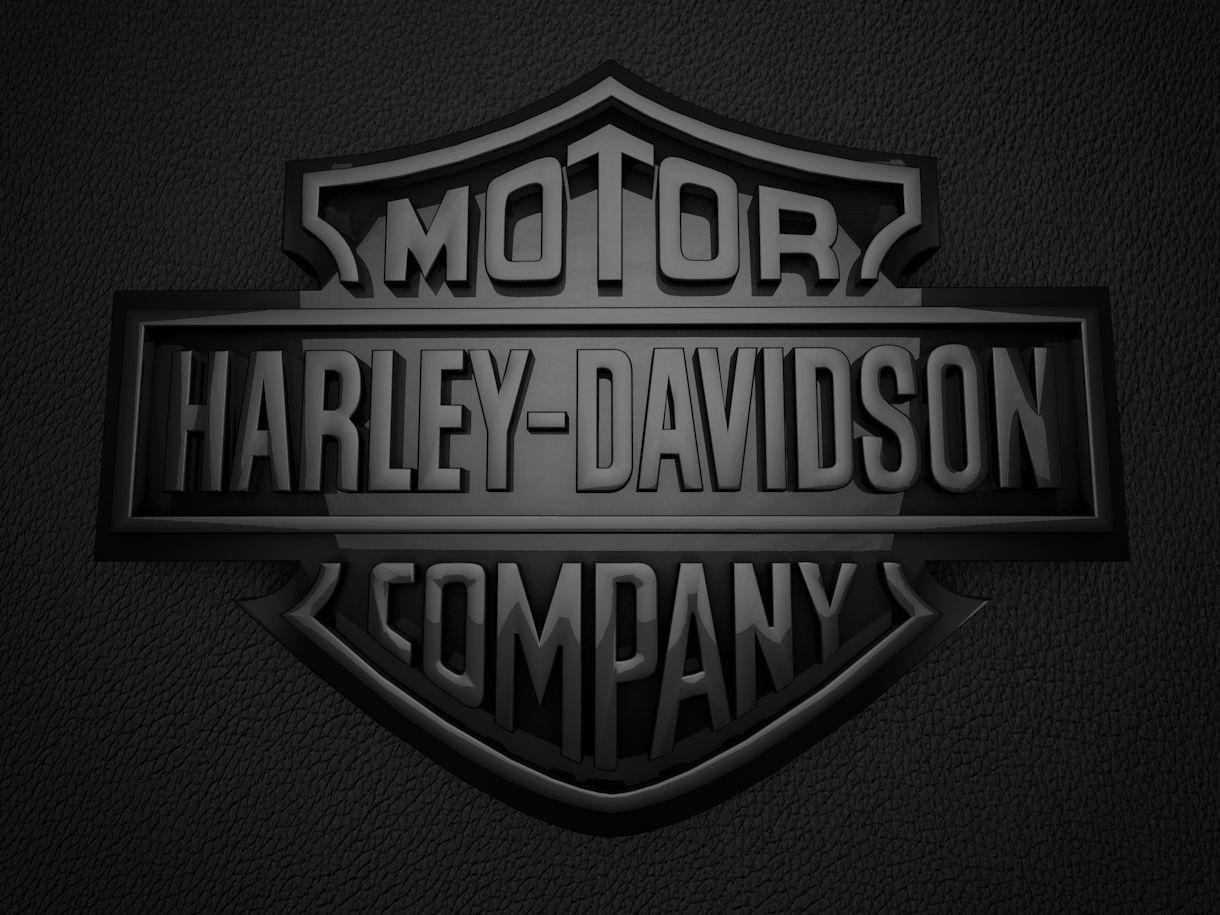 Harley Davidson 3D logos black. Harley Davidsond