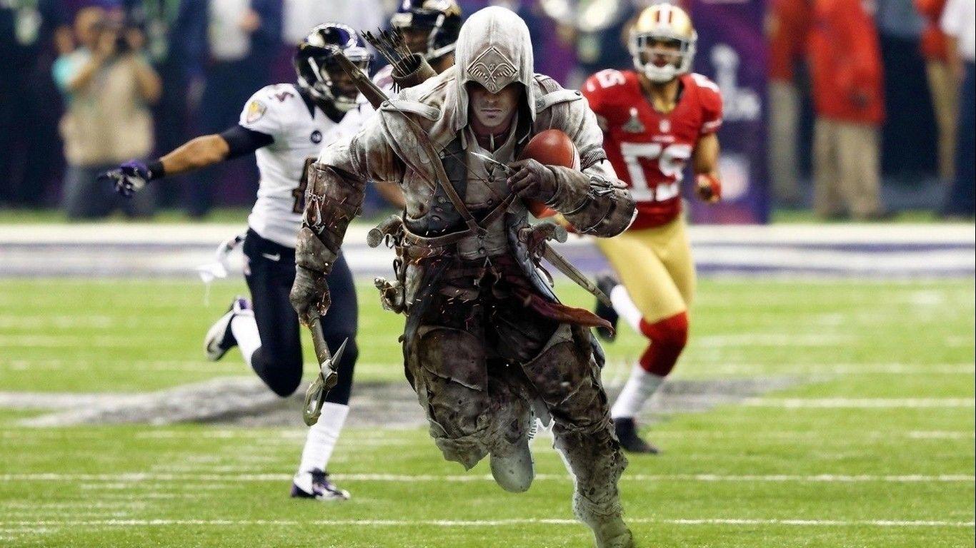 Assassins Creed, Super Bowl, Adobe Photohop, Video Games, NFL