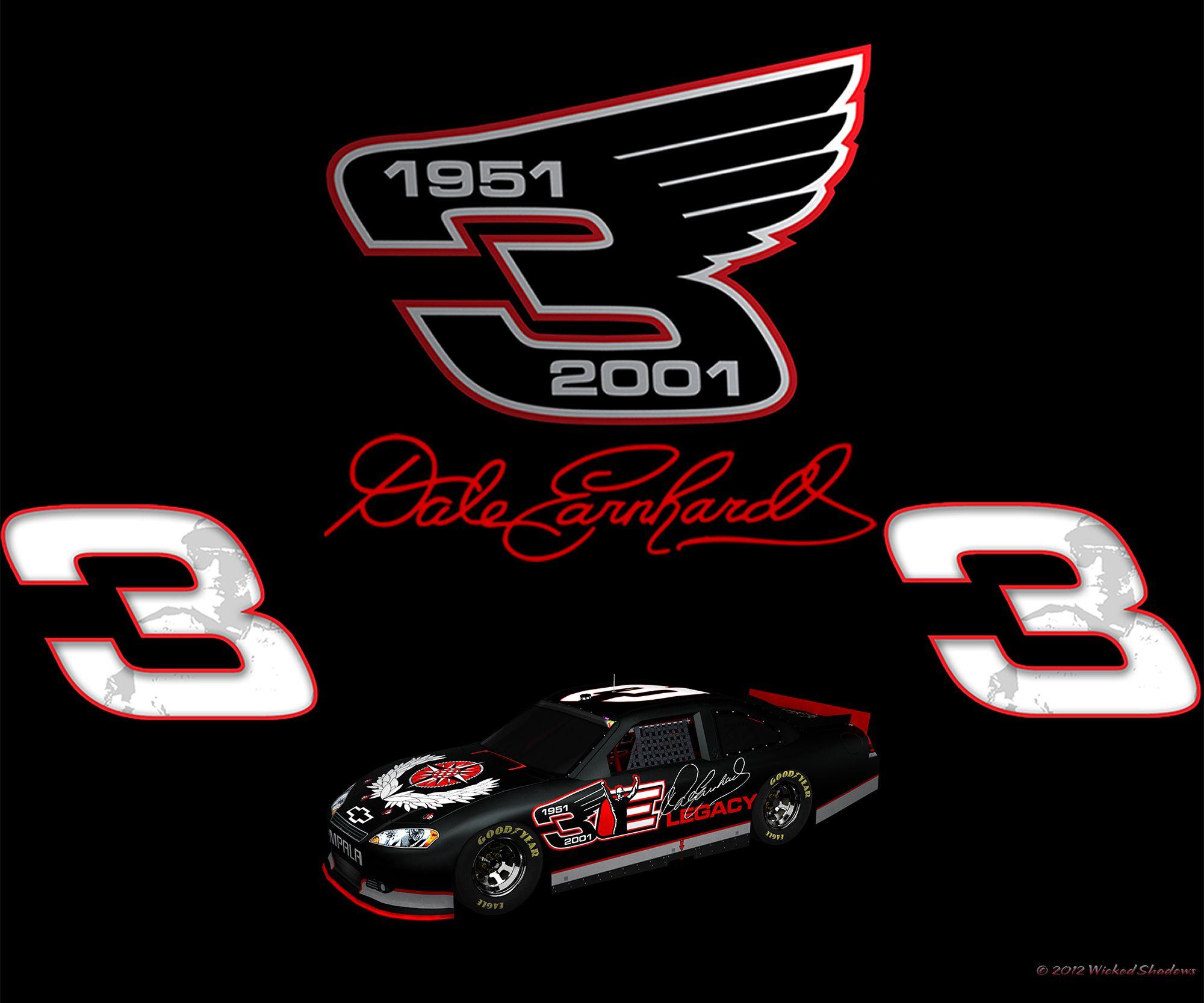 Wallpaper By Wicked Shadows: Dale Earnhardt Sr Blackout Tribute
