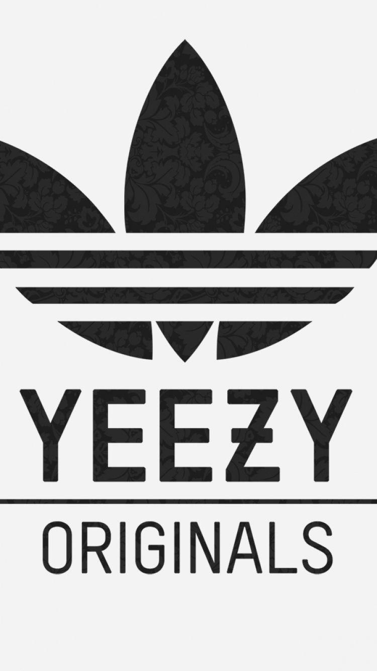 Download Wallpaper 750x1334 Adidas, Yeezy, Logo iPhone 6 HD