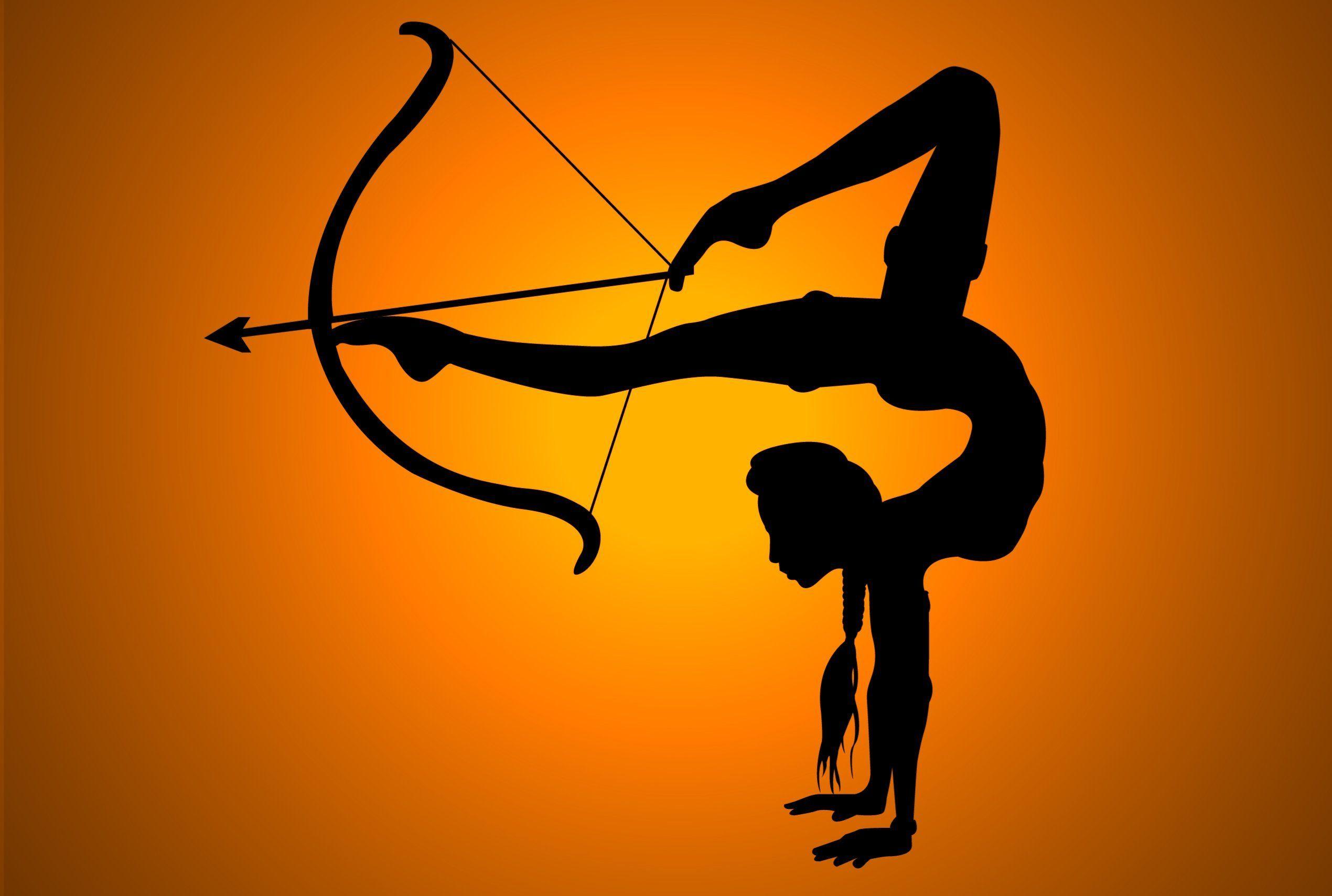 Girl shadow flexibility bow arrow legs wallpaperx1709