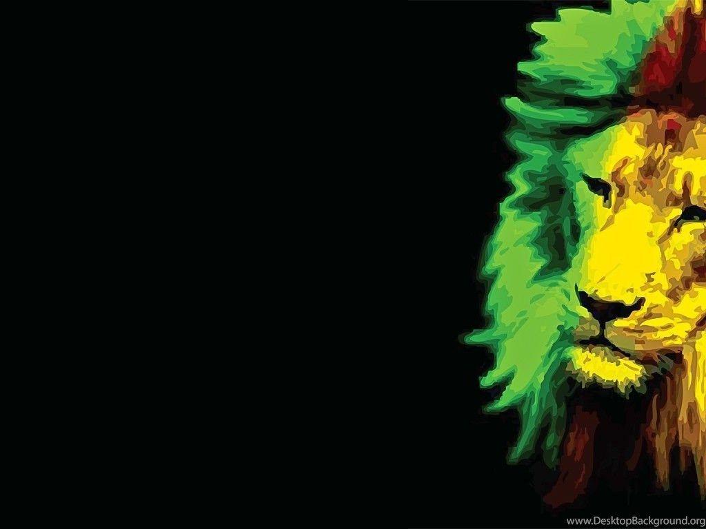 Rasta Lion Wallpaper Desktop Background