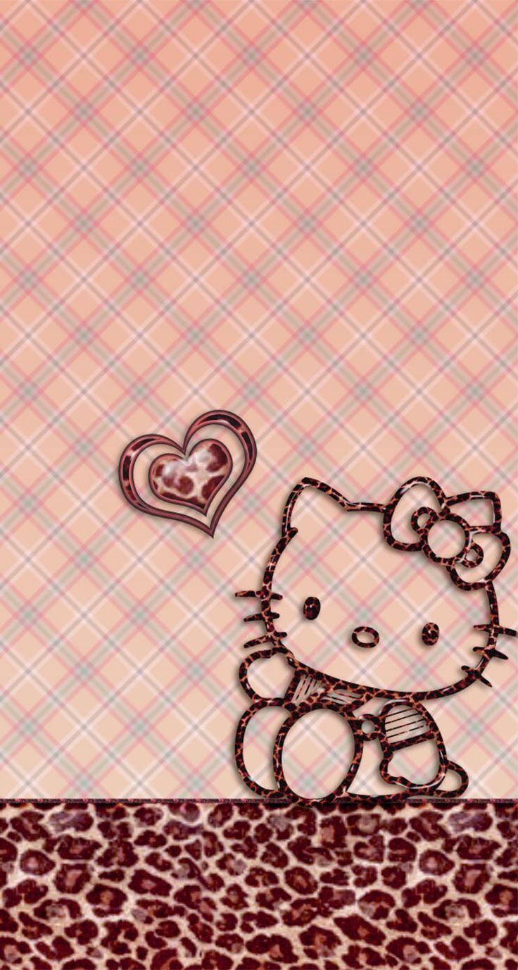 Hello Kitty Pink And Black Love Wallpaper Full HD