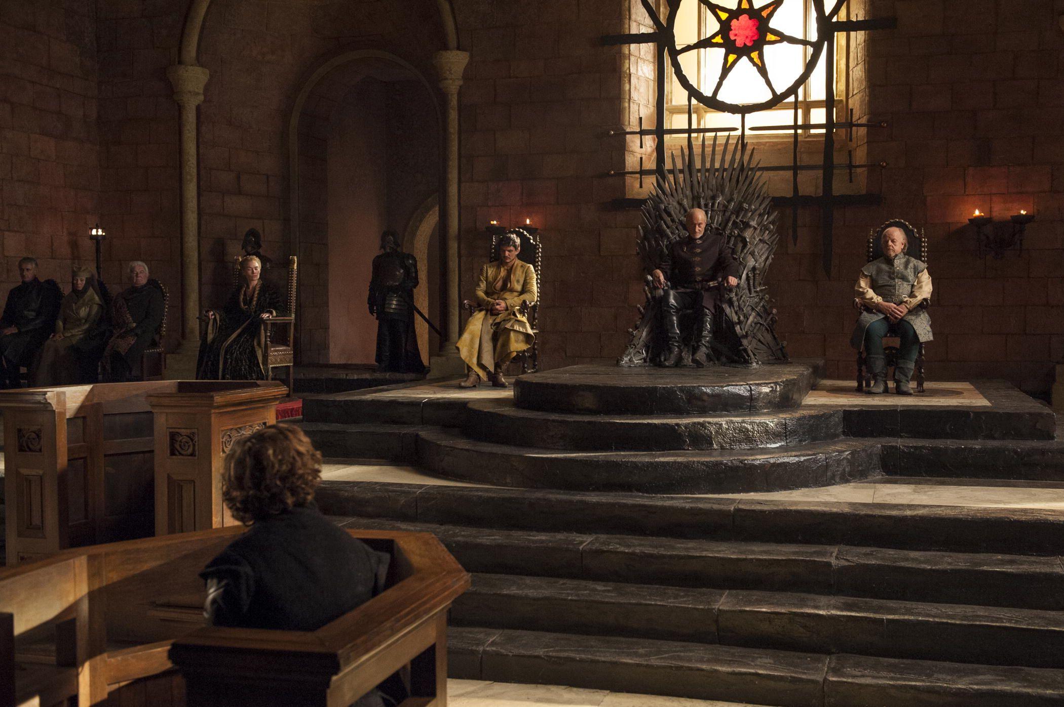 Court trial of Tyrion Lannister. Game of Thrones