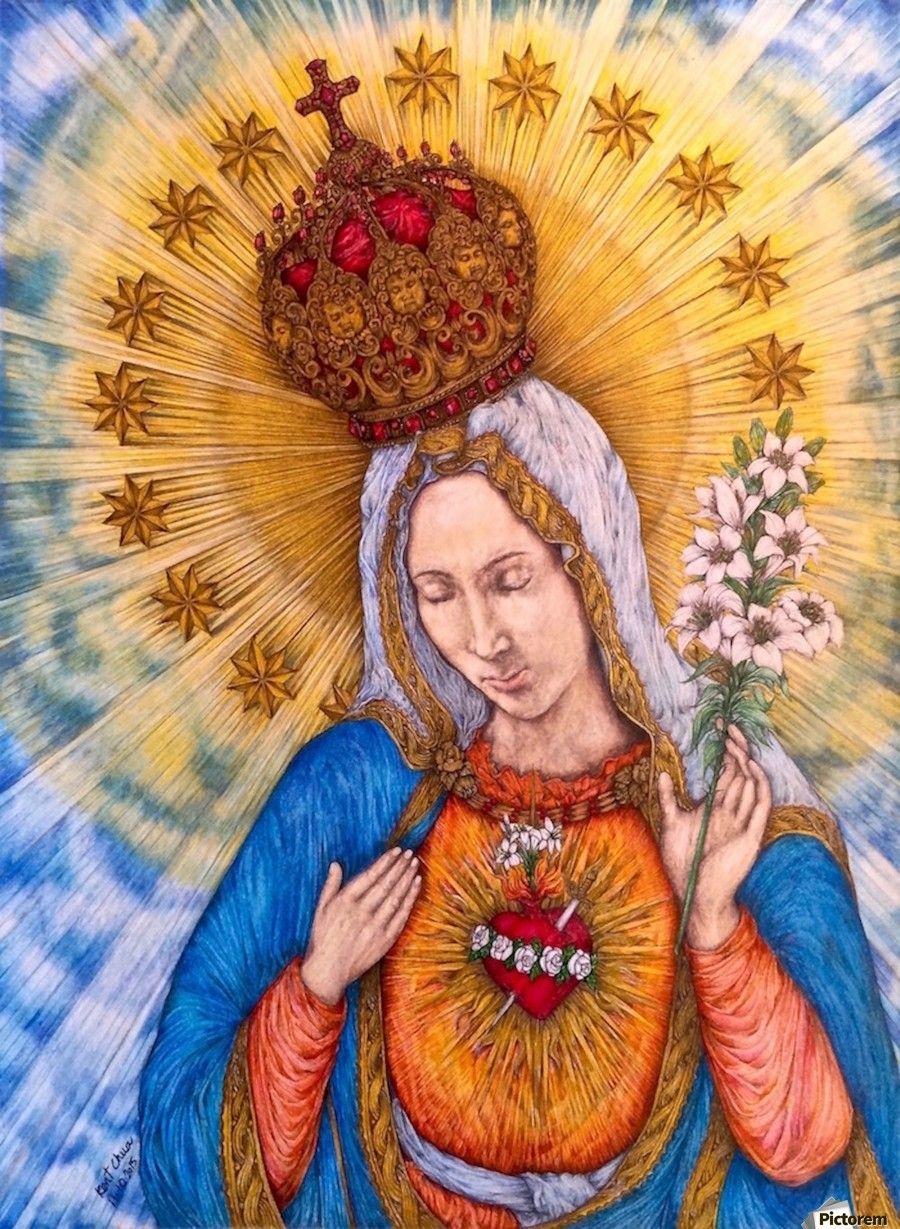 Immaculate Heart Of Virgin Mary Chua Canvas