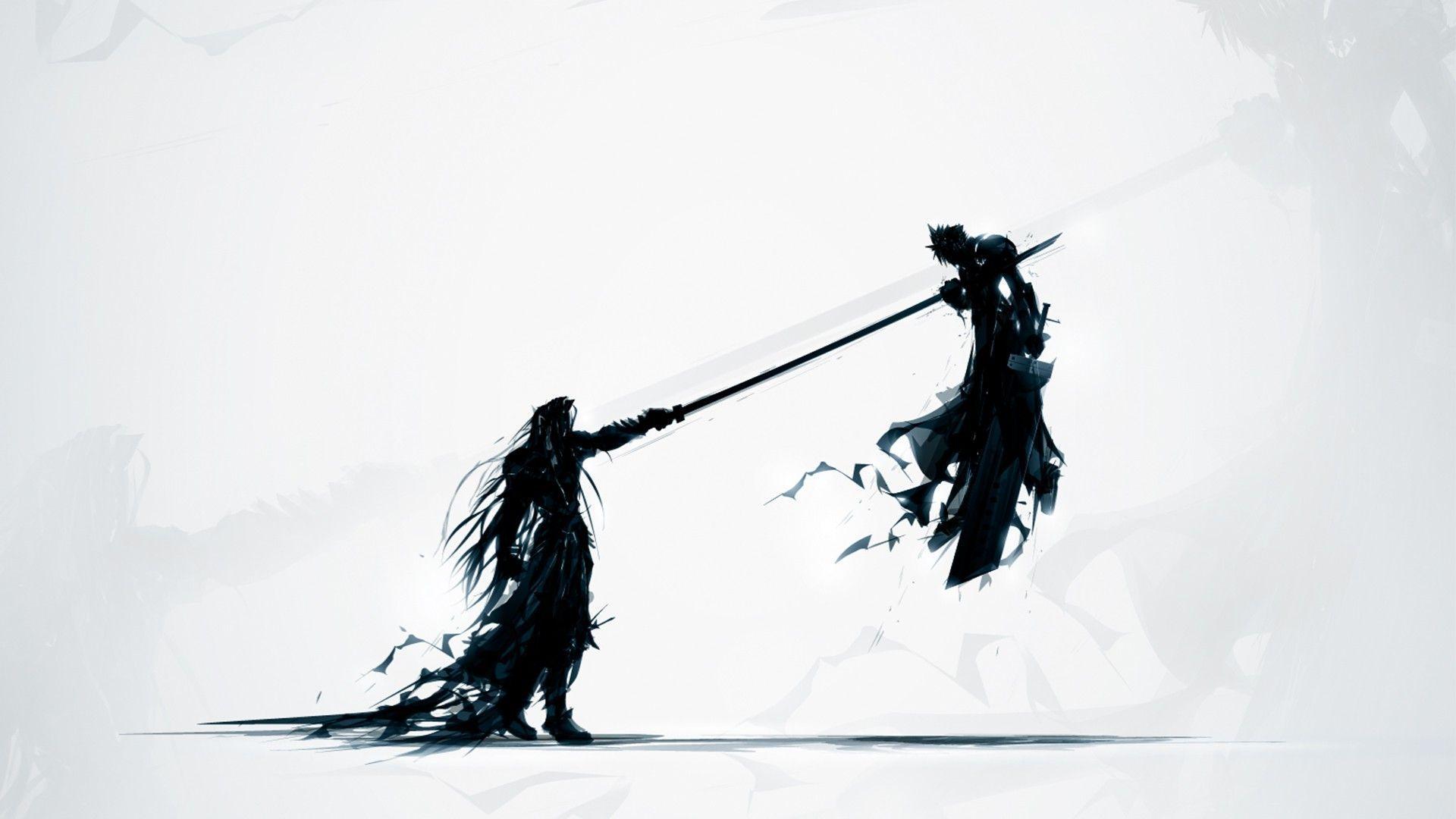 Cloud Strife and Sephiroth Fantasy Wallpaper