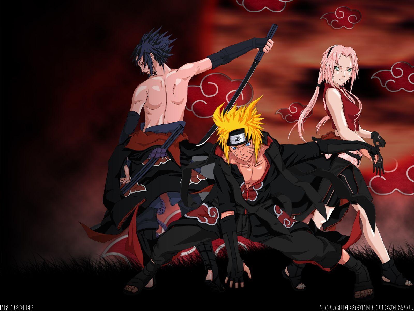 Image for Naruto Sasuke Sakura And Akatsuki. Anime