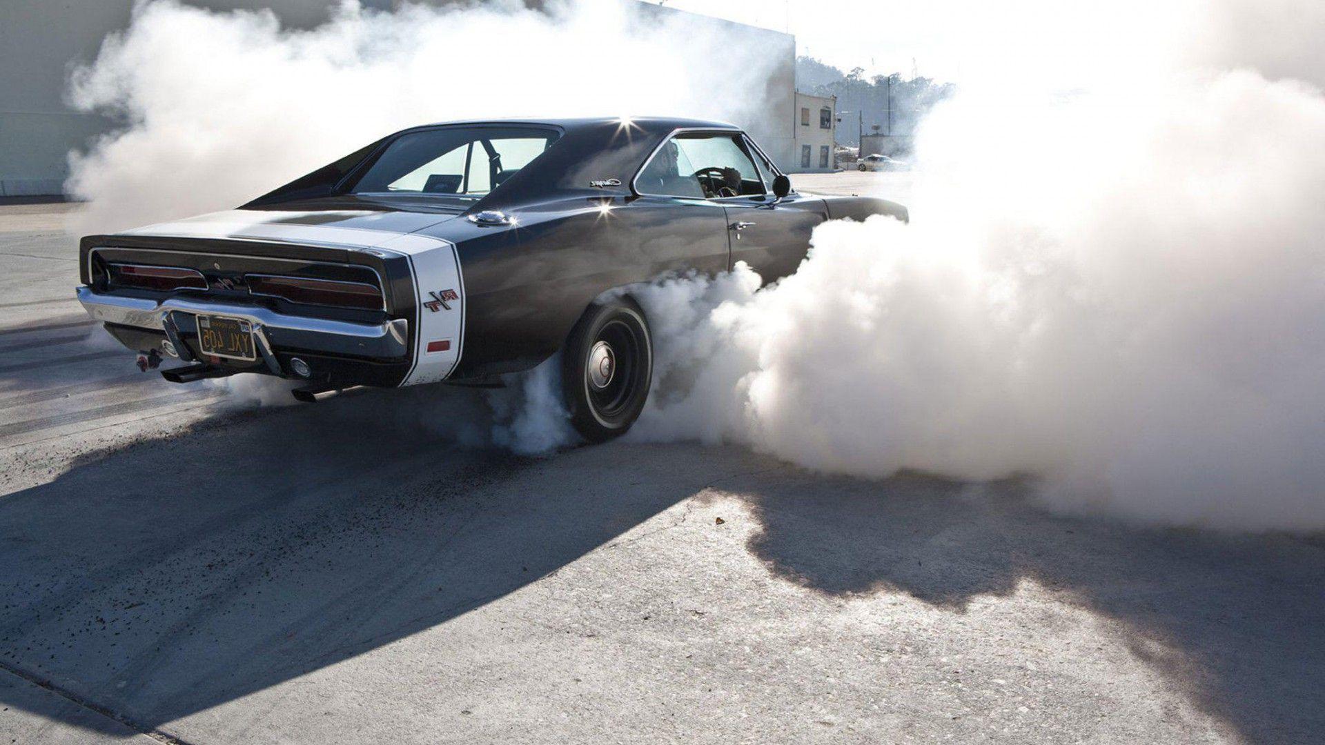 22929) Muscle Car Burnout Widescreen Backgrounds Wallpapers 