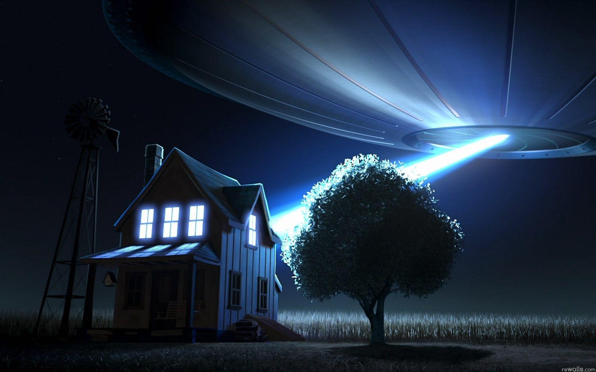 Ufo Over House