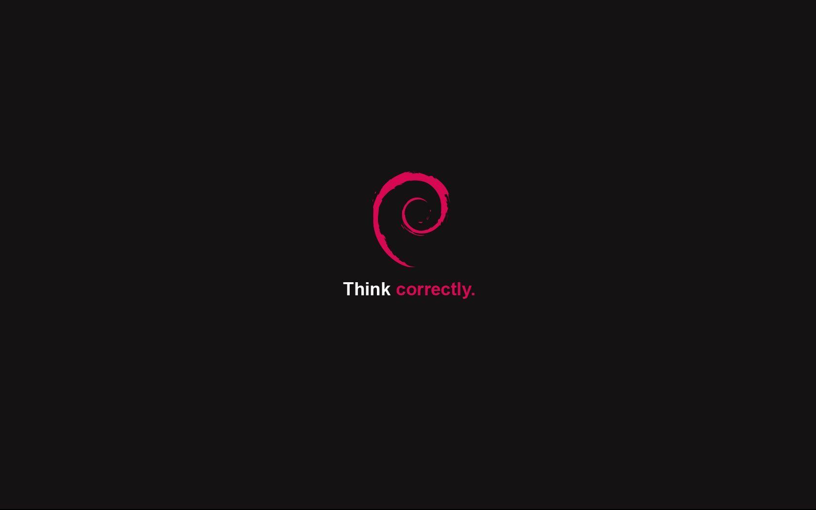 Think correctly Debian