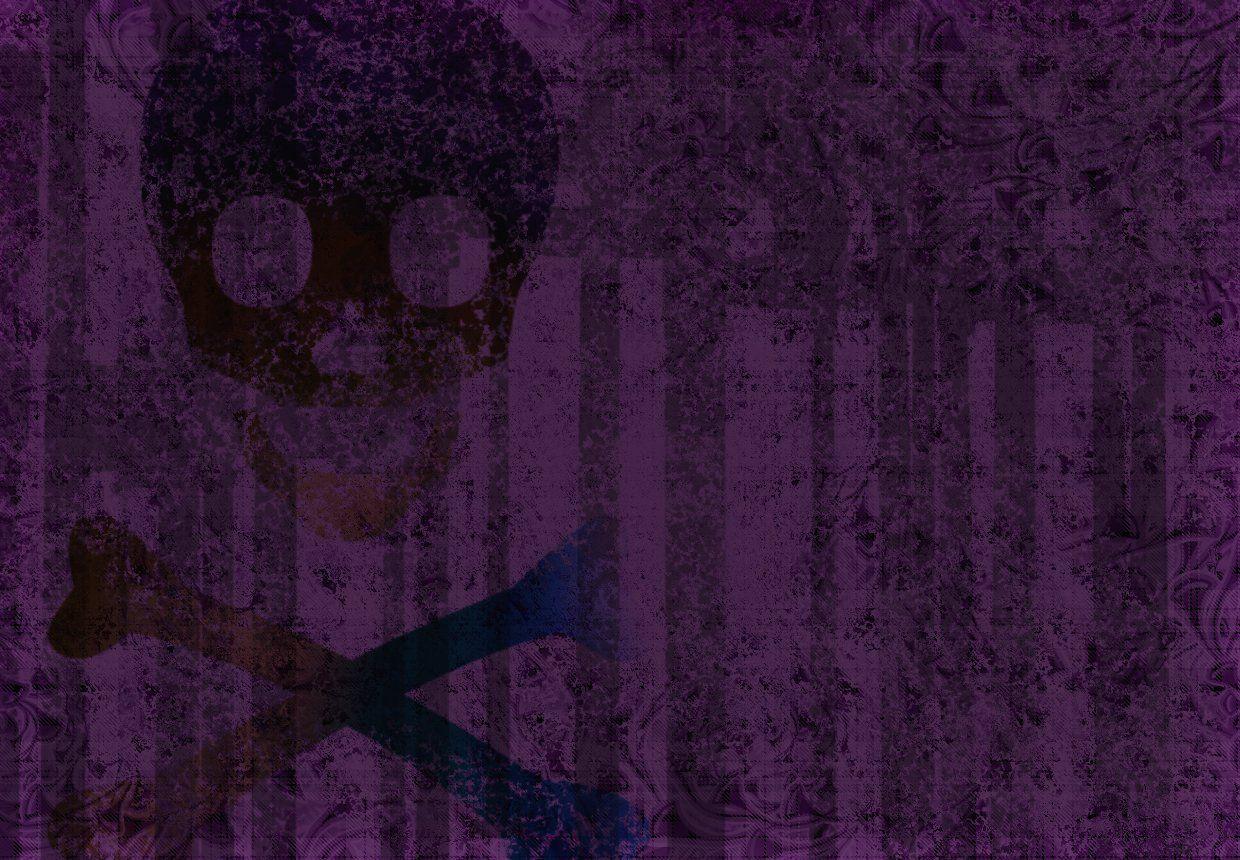purple skull wallpaper
