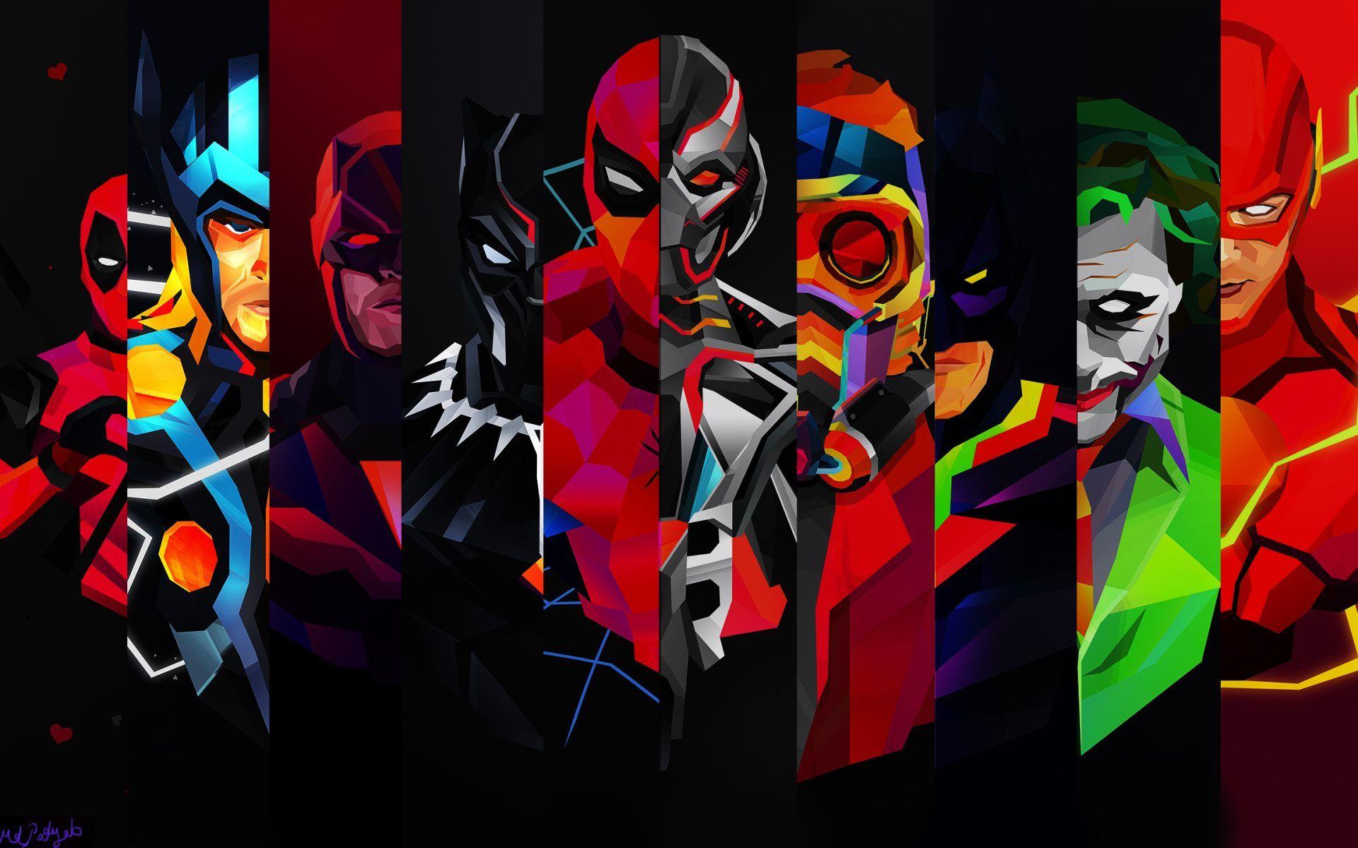 Download All Superheroes Comics Wallpaper for desktop, mobile phones