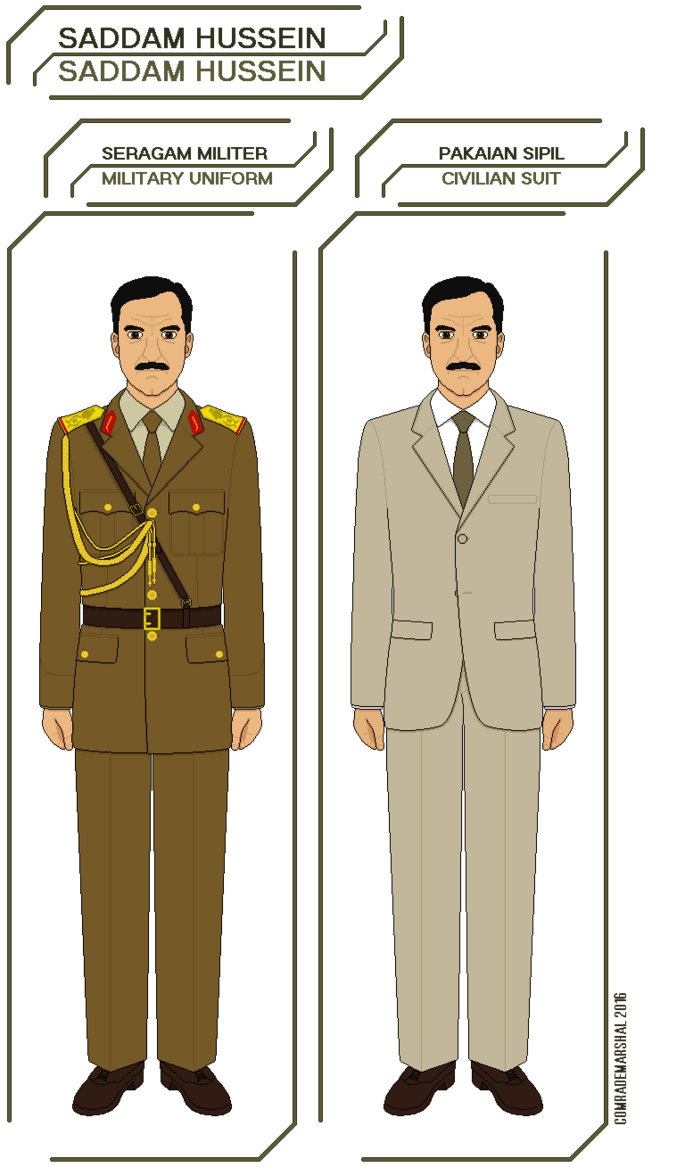 Saddam Hussein (President Of Iraq 1979 2003)