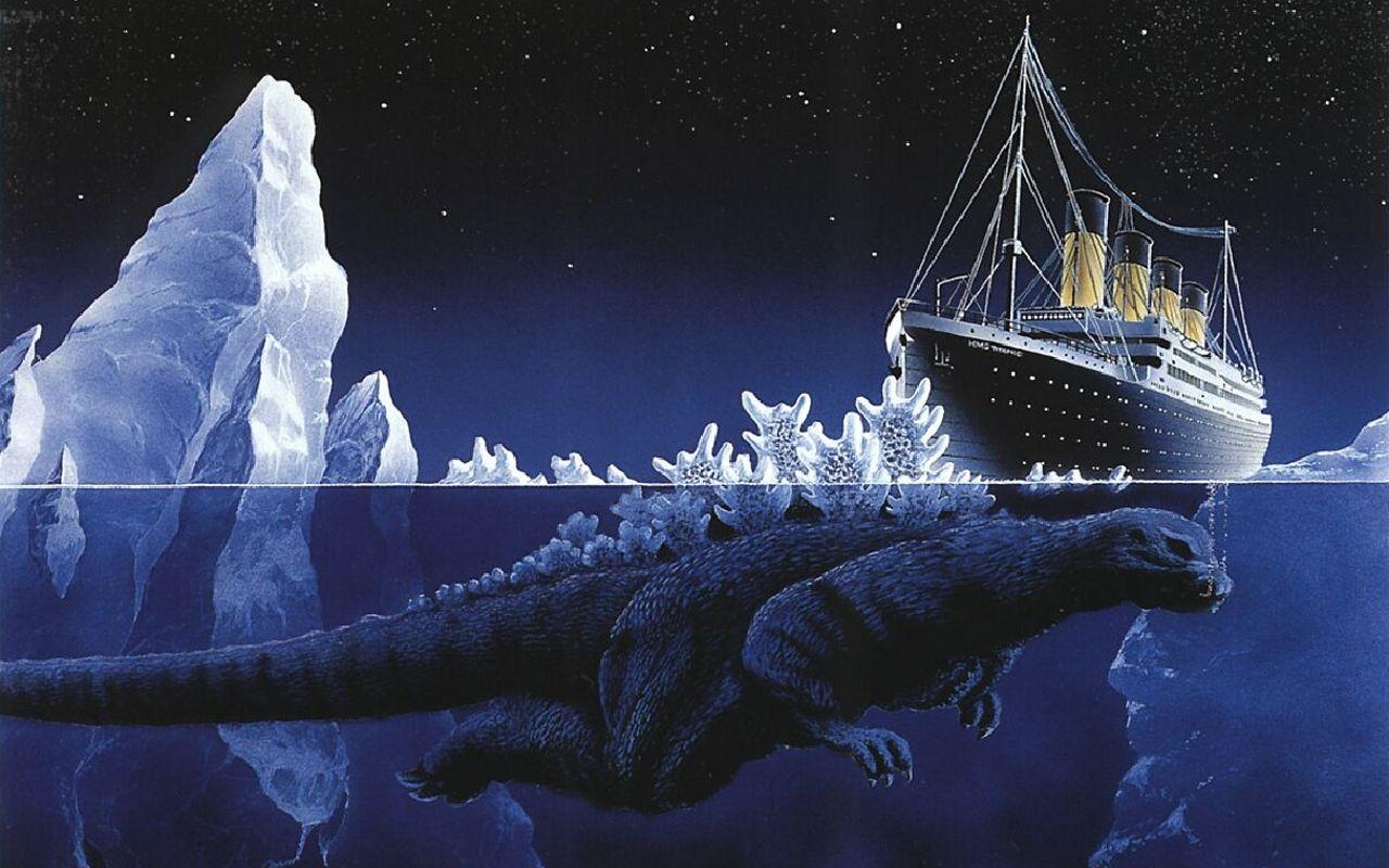 Download Titanic Godzilla Wallpaper 1280x800