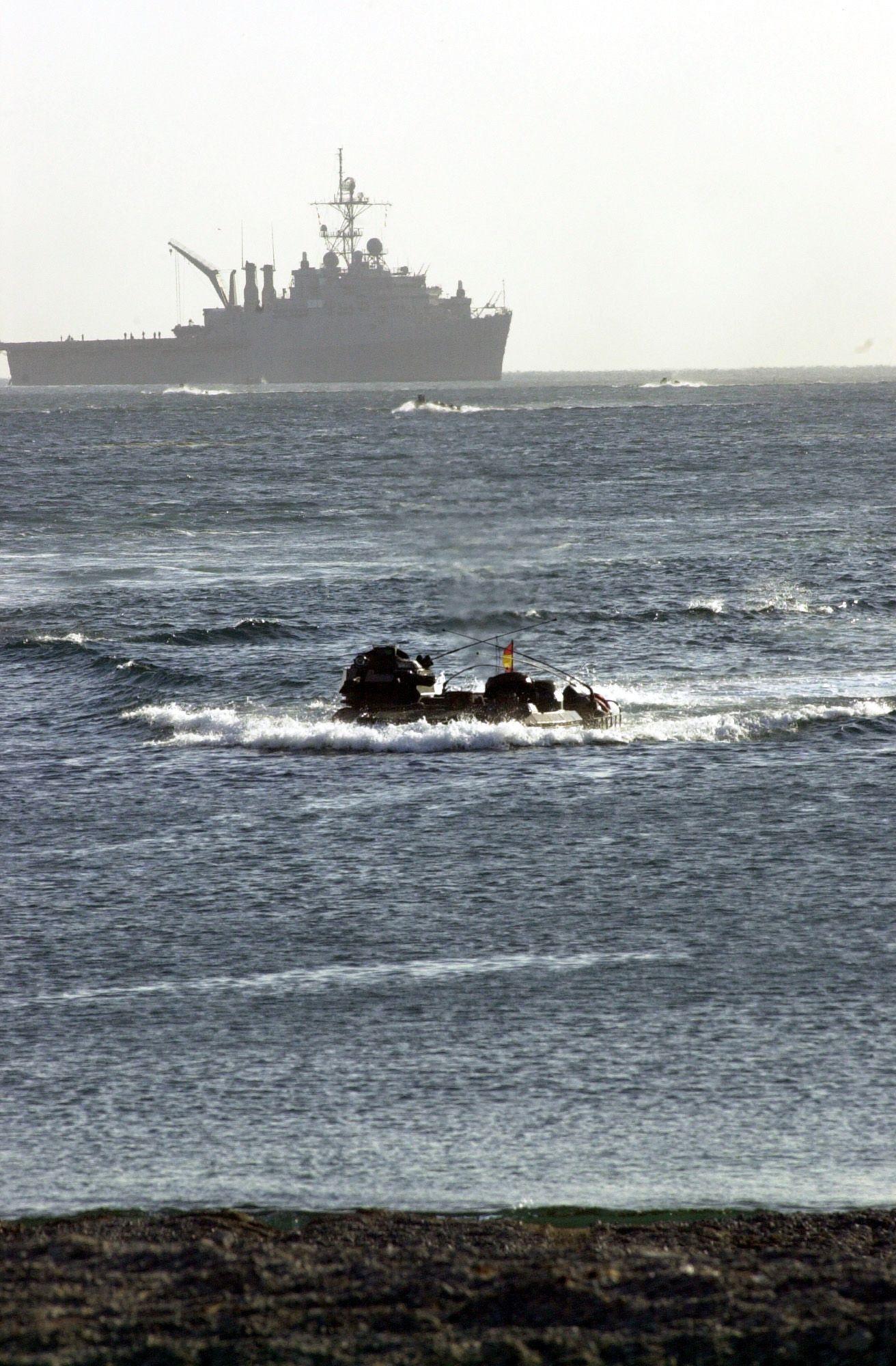 A U. S. Marine Corps AAV (Amphibious Assault Vehicle) from 31st