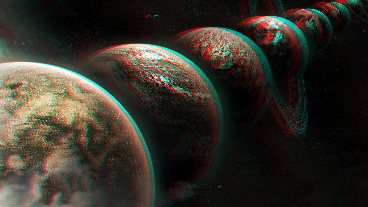 The Planets 3D conversion Red Cyan