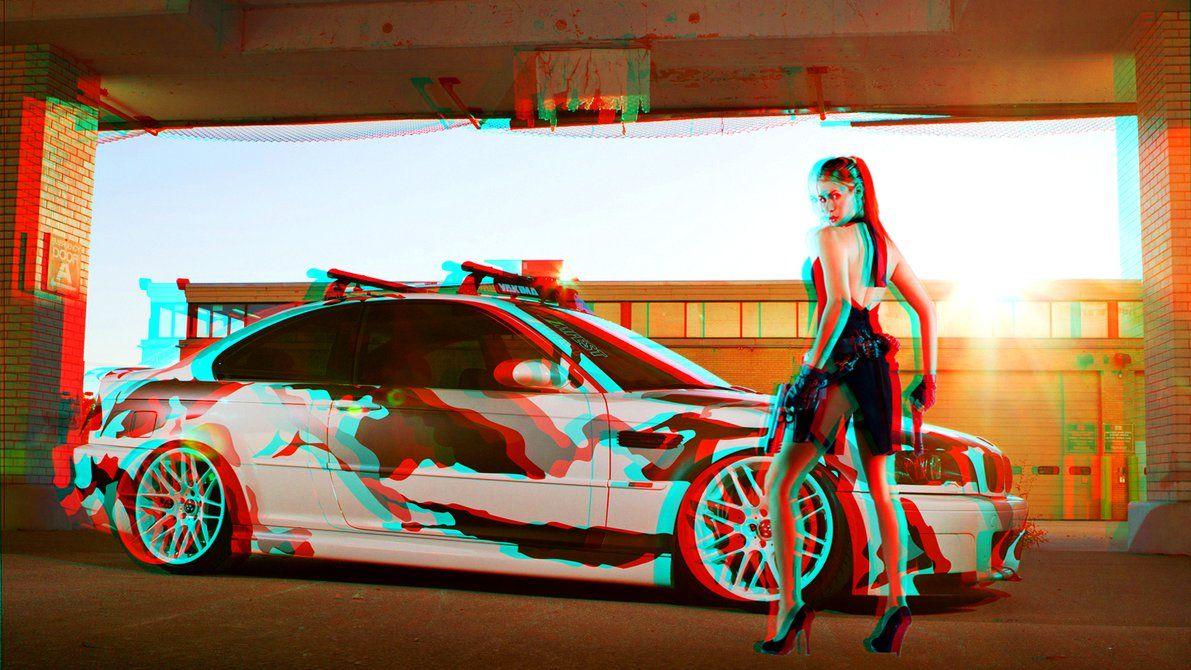 Cars 3D Anaglyph Red Cyan