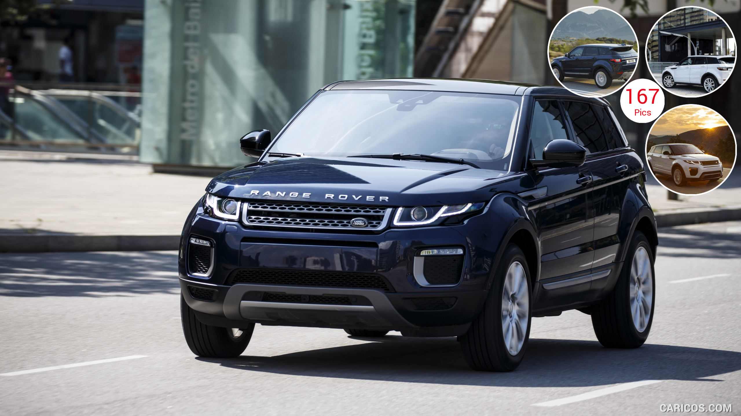 Range Rover Evoque eD4 2WD in Loire Blue. HD Wallpaper