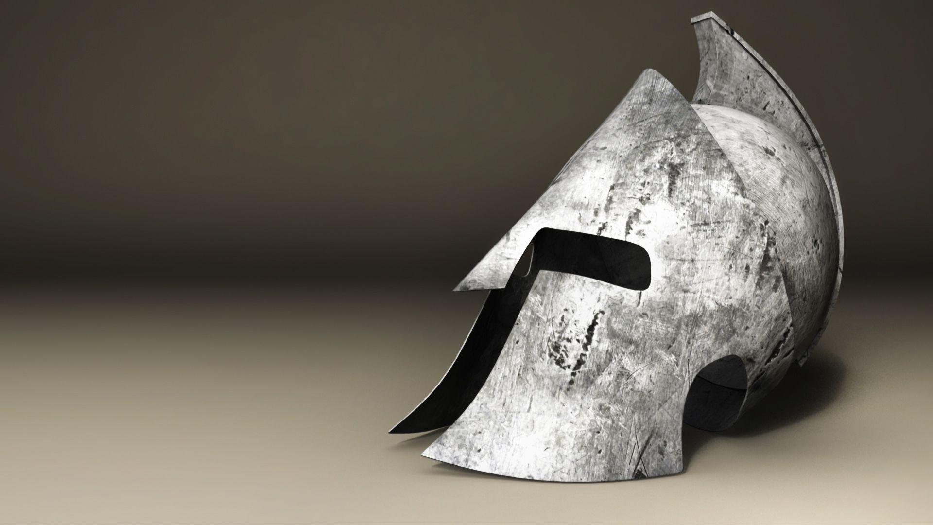 Roman and Spartan Helmet 3D Model