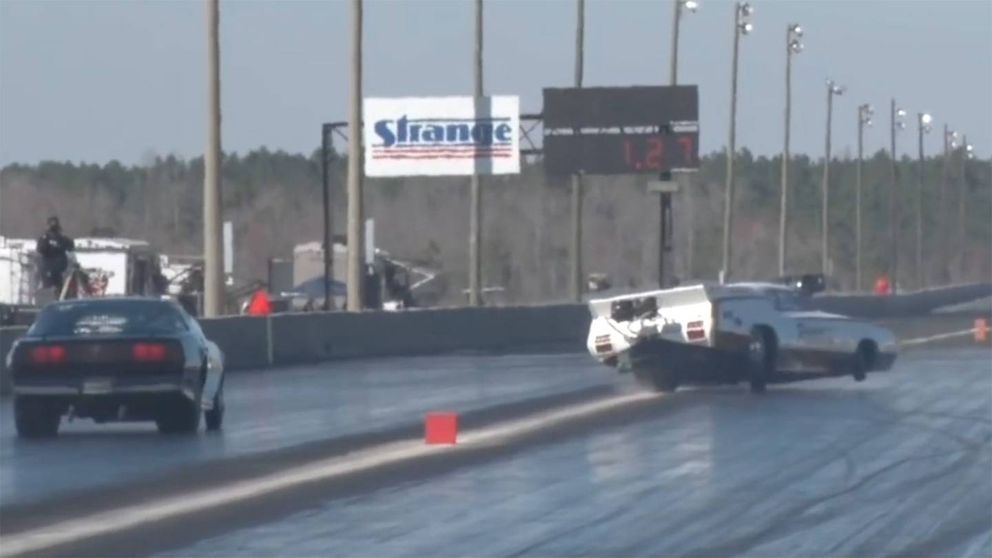 Watch This Drag Racing Driver Make An Amazing Last Second Save