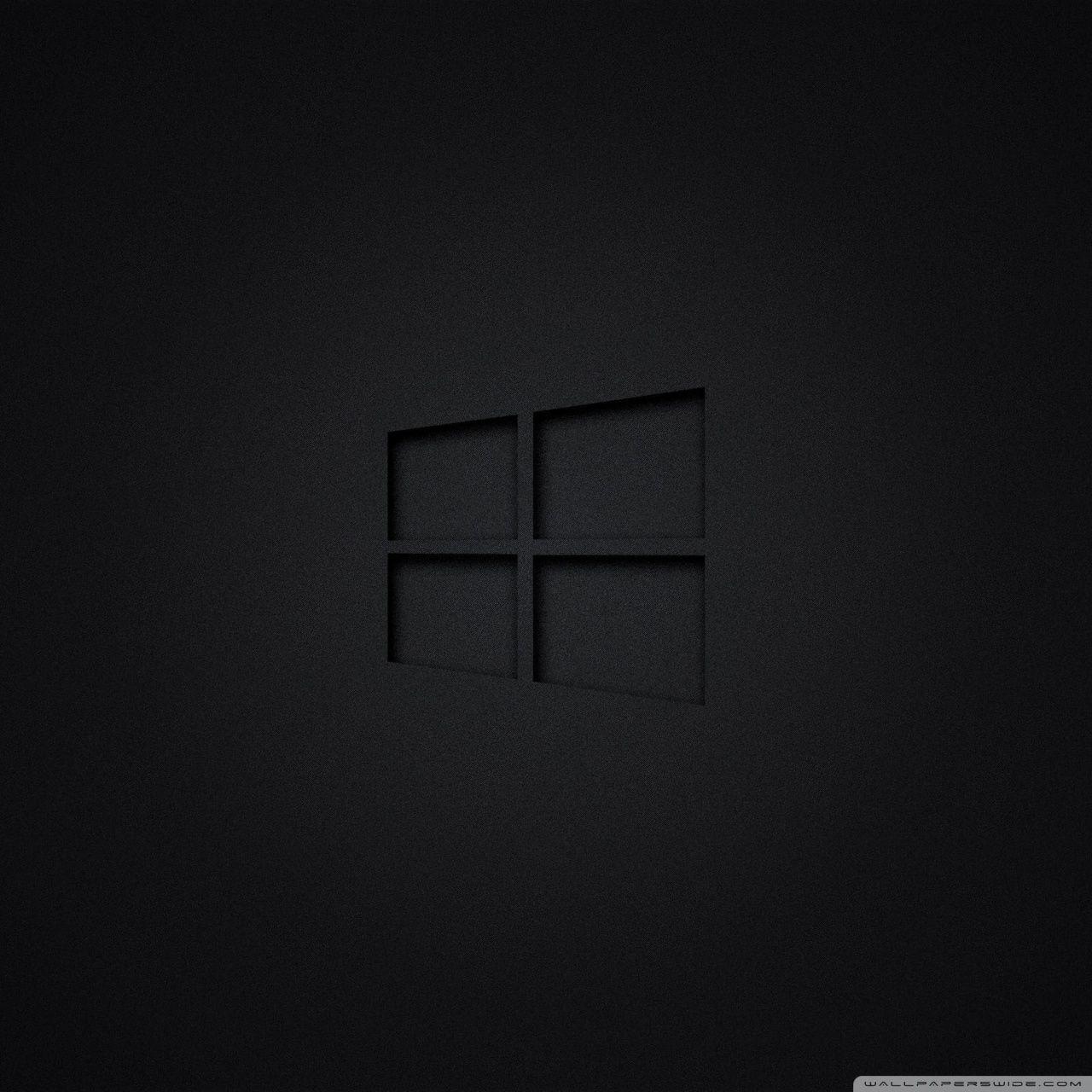 4K wallpaper: Black Ultra Hd Windows 10 Wallpaper
