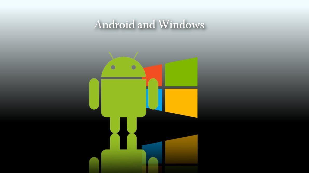 Android and windows 8 wallpaper