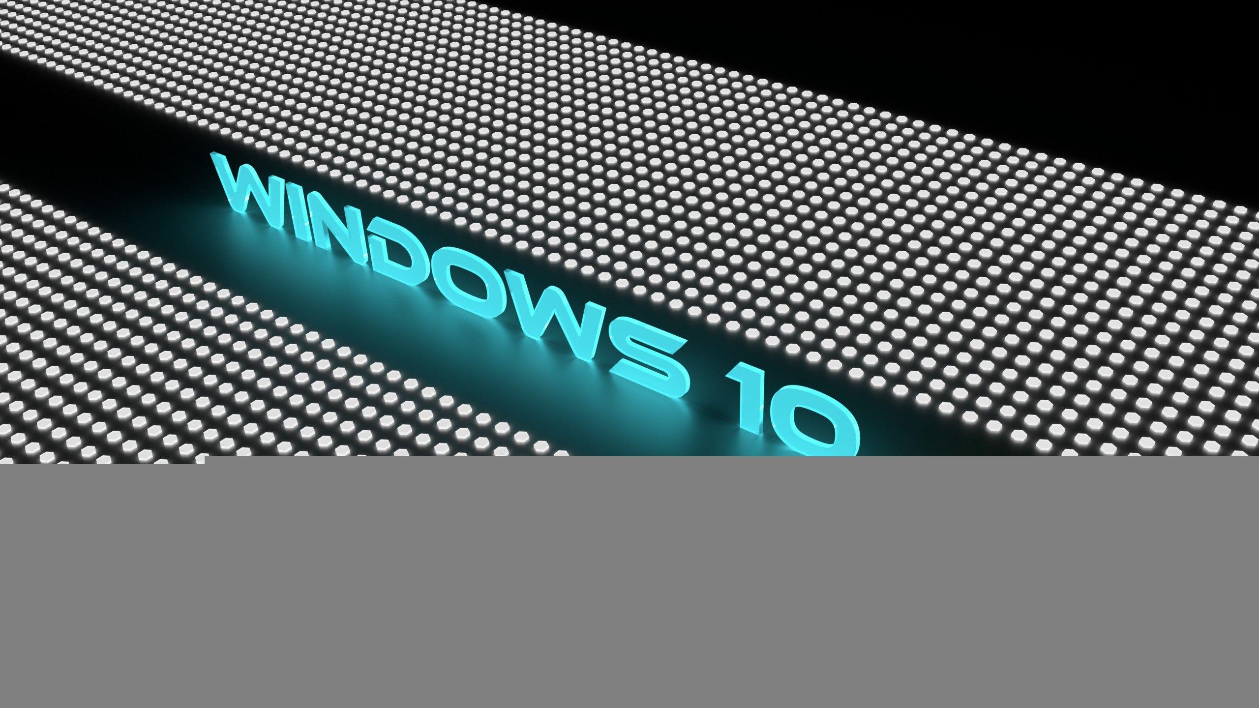 Wallpaper Windows 10 Pro, Neon colors, 4K, Technology