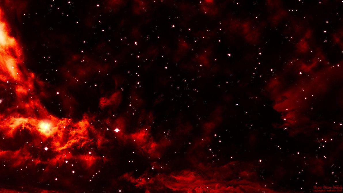 red galaxy background hd