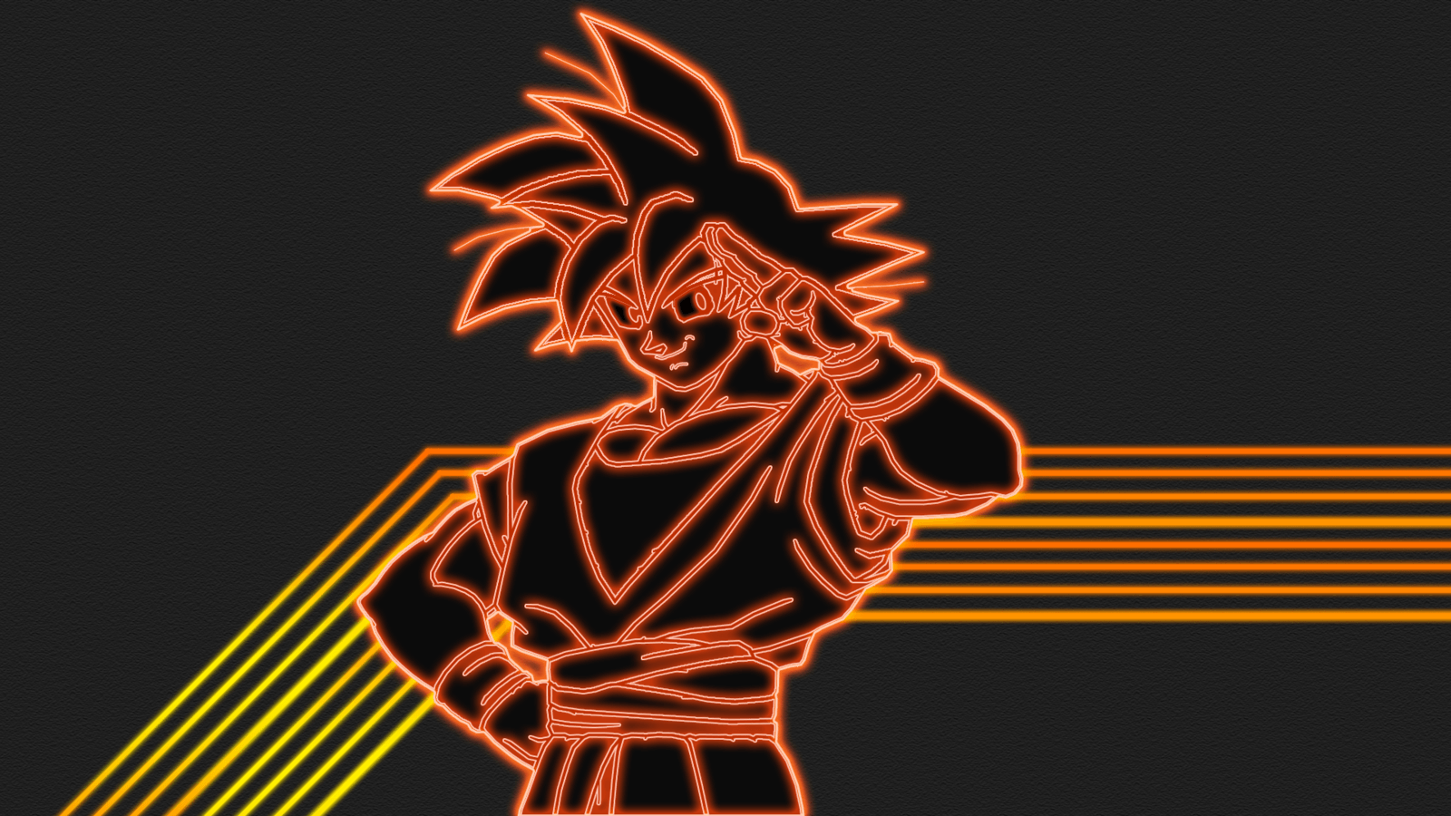 Goku Neon Wallpaper