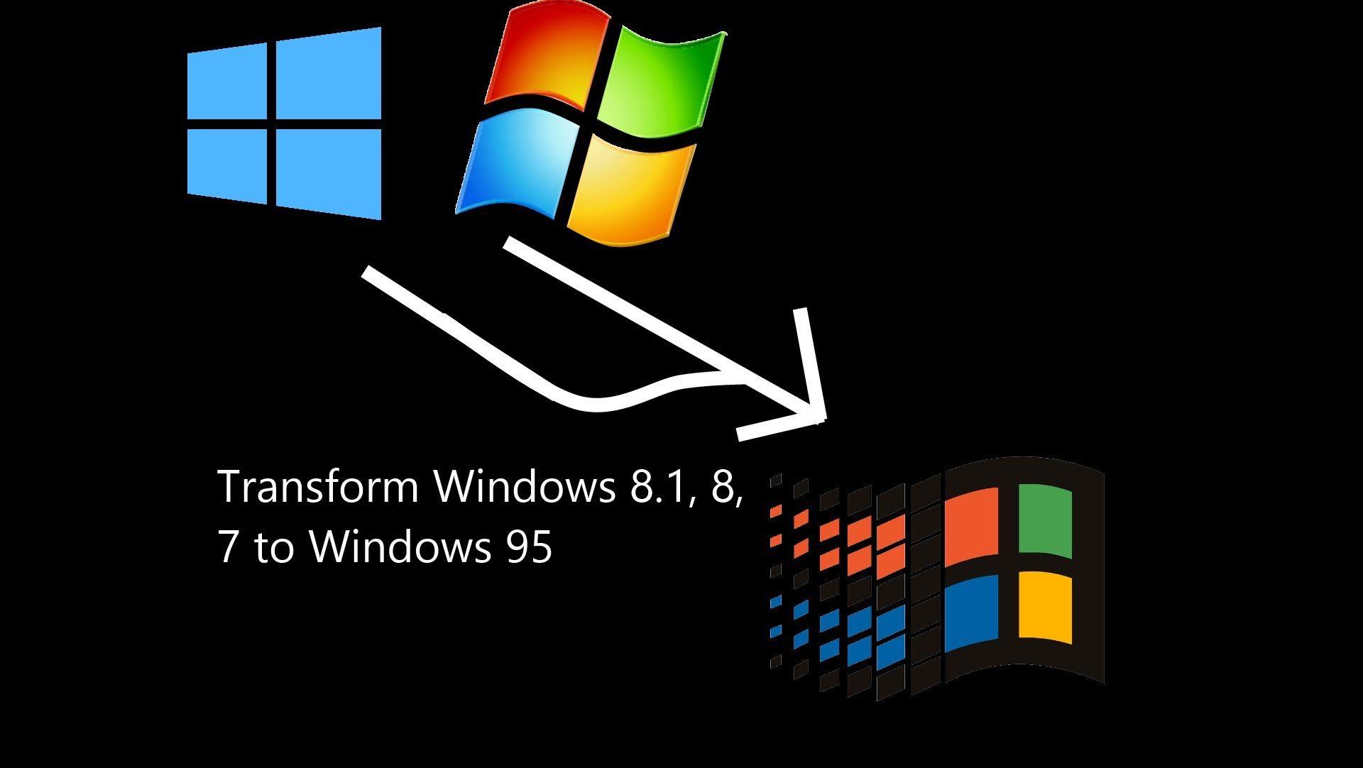 How To Transform Windows 8 8.1 10 To Windows 95