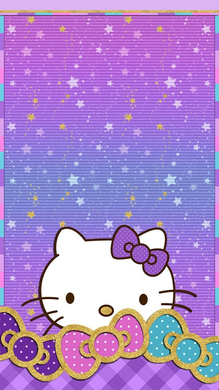 purple hello kitty wallpaper