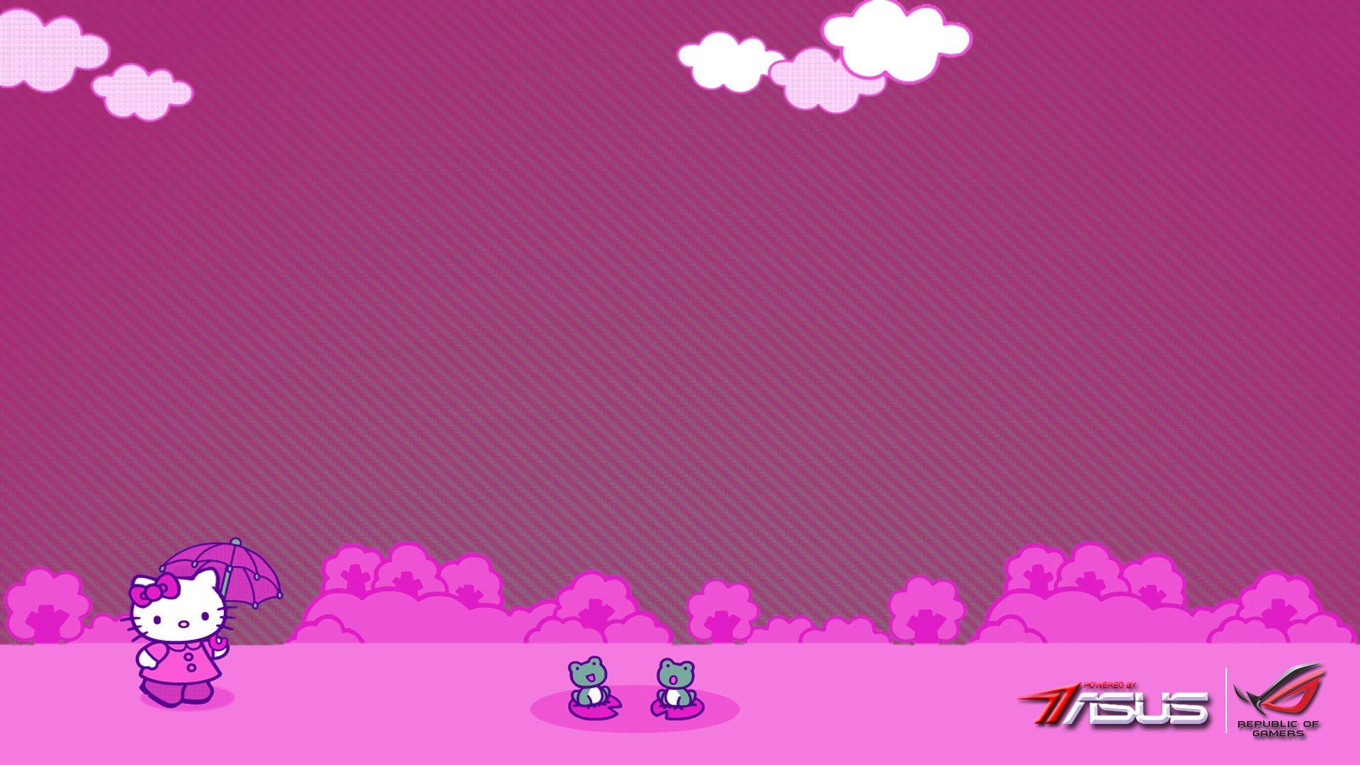 Hello Kitty vs Republic of Gamers (background)