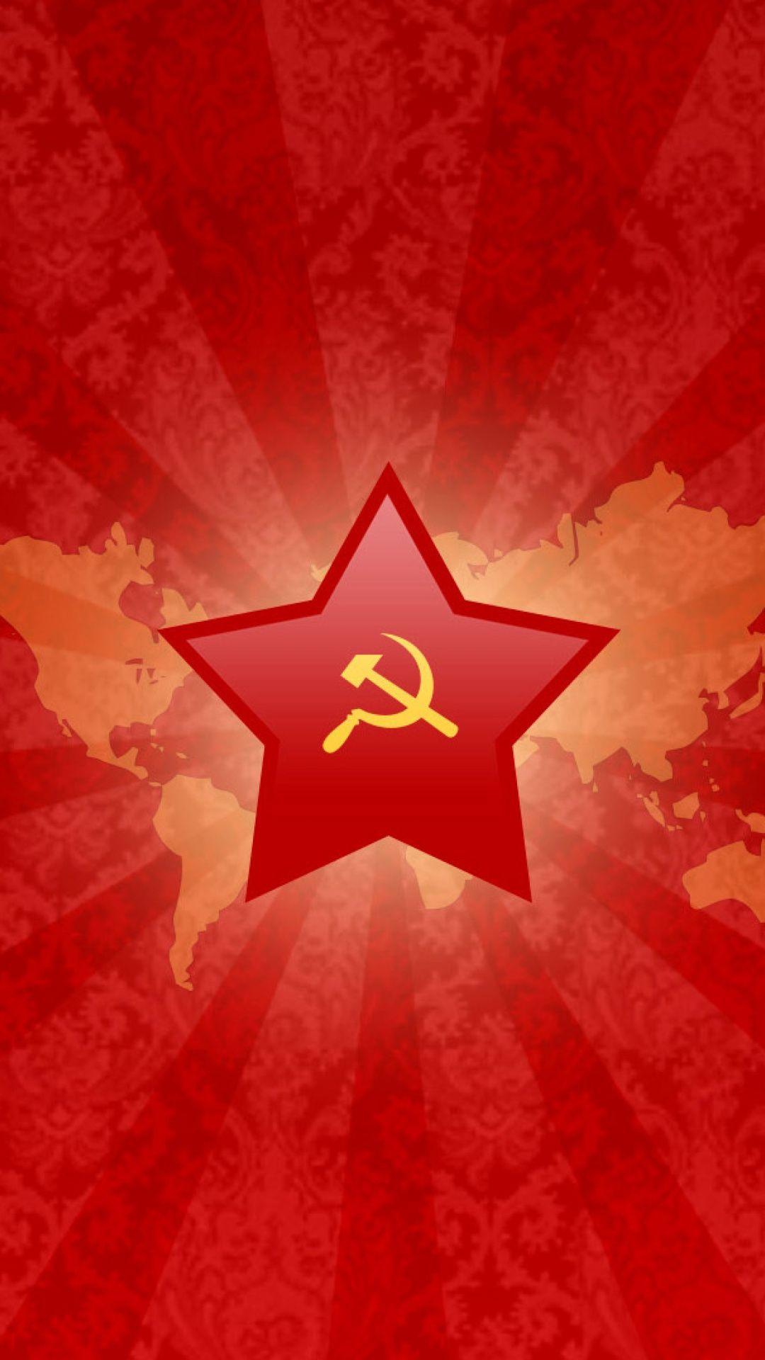 Soviet union logo 1080x1920 iphone wallpaper