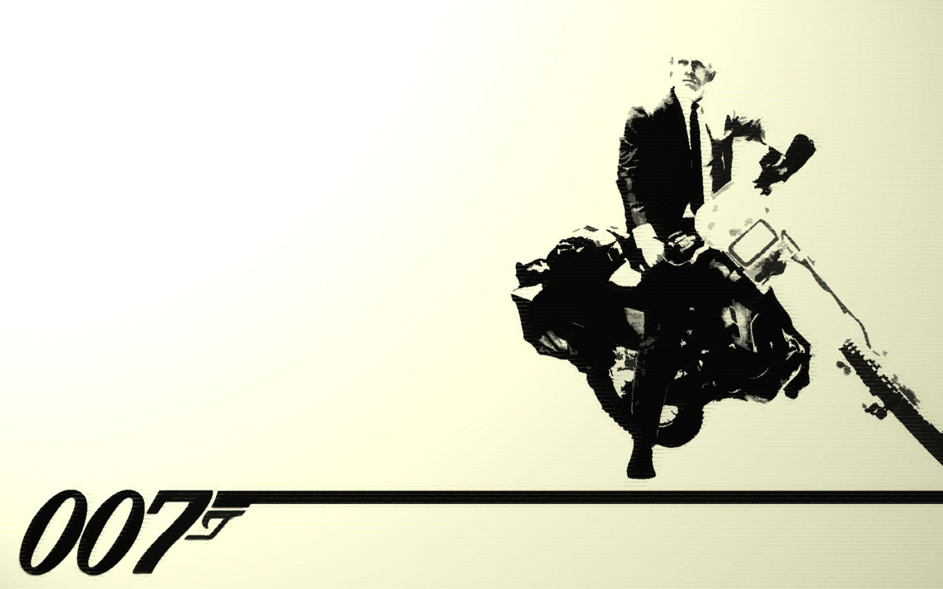Агент 007 рисунок