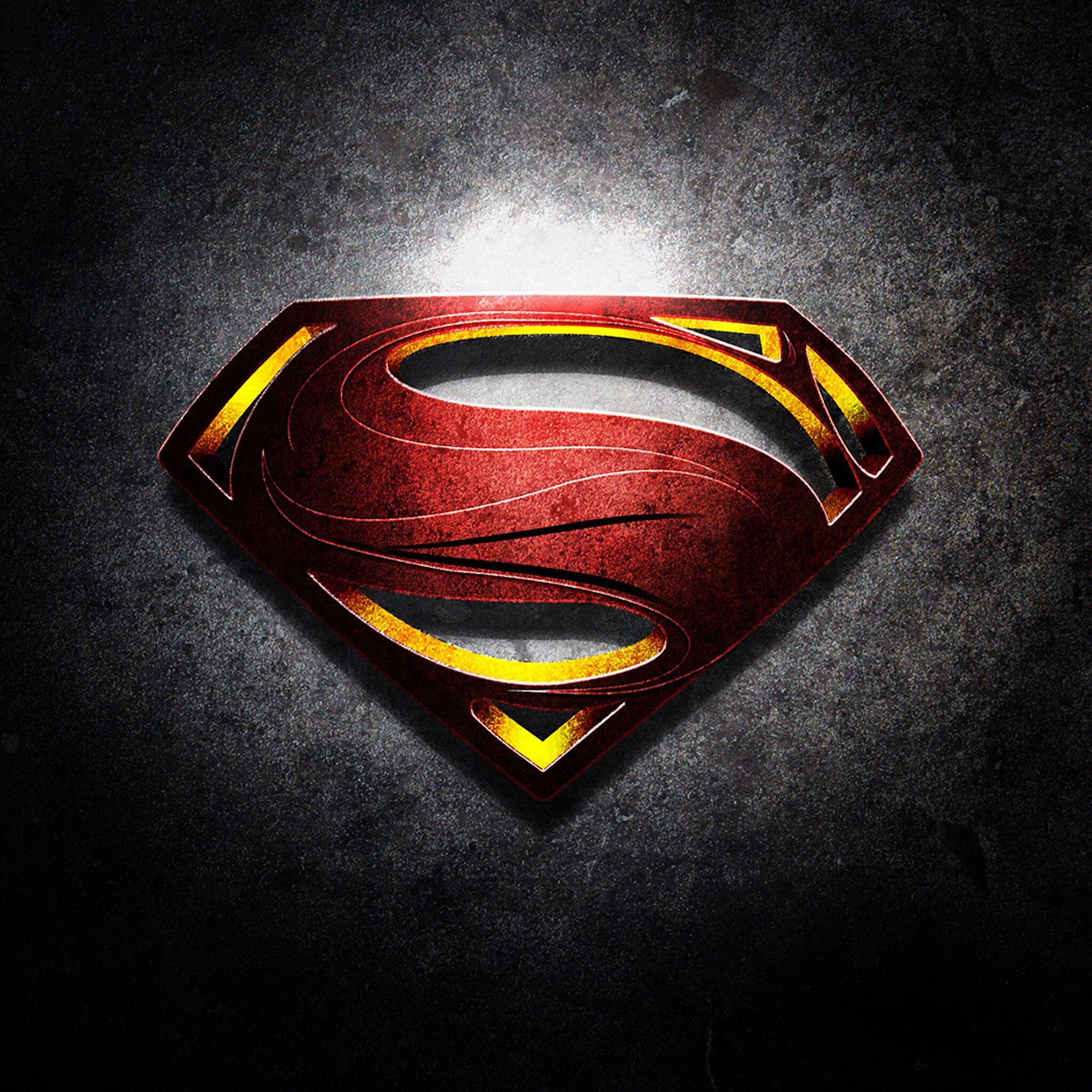 Photo Superman Logo 3D Free Download HD Wallpaper