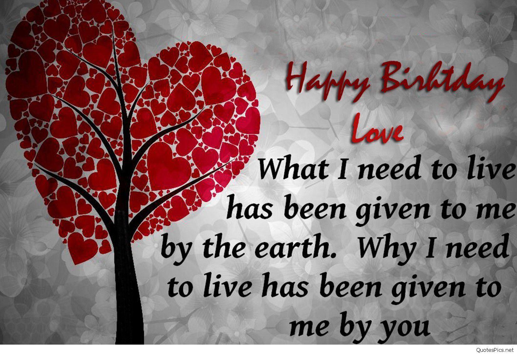 Love happy birthday wishes, cards, sayings